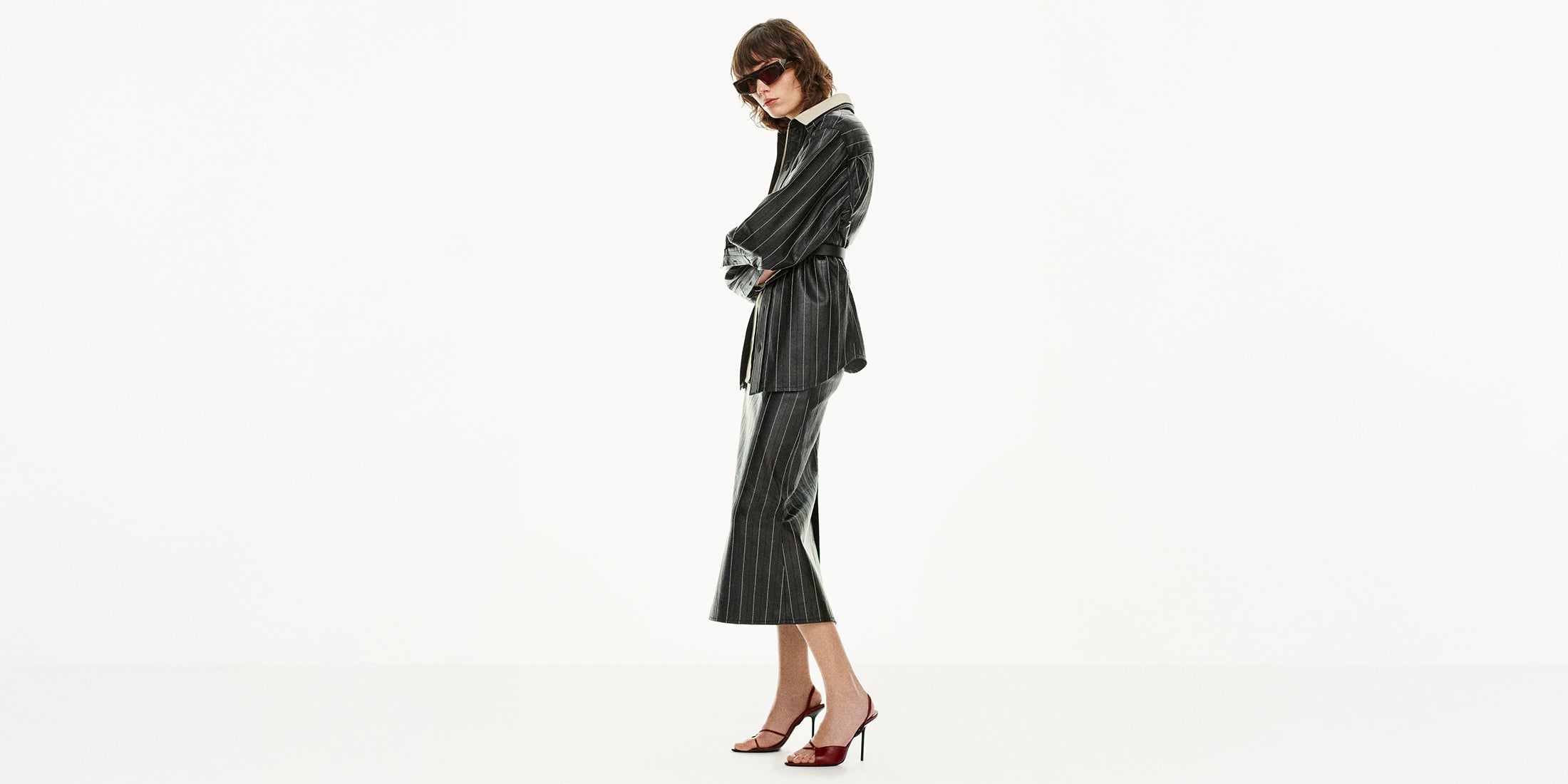 【VICTORIA BECKHAM】ハイライズ レザー ミディスカート Women's Designer Skirts | Victoria Beckham – Victoria