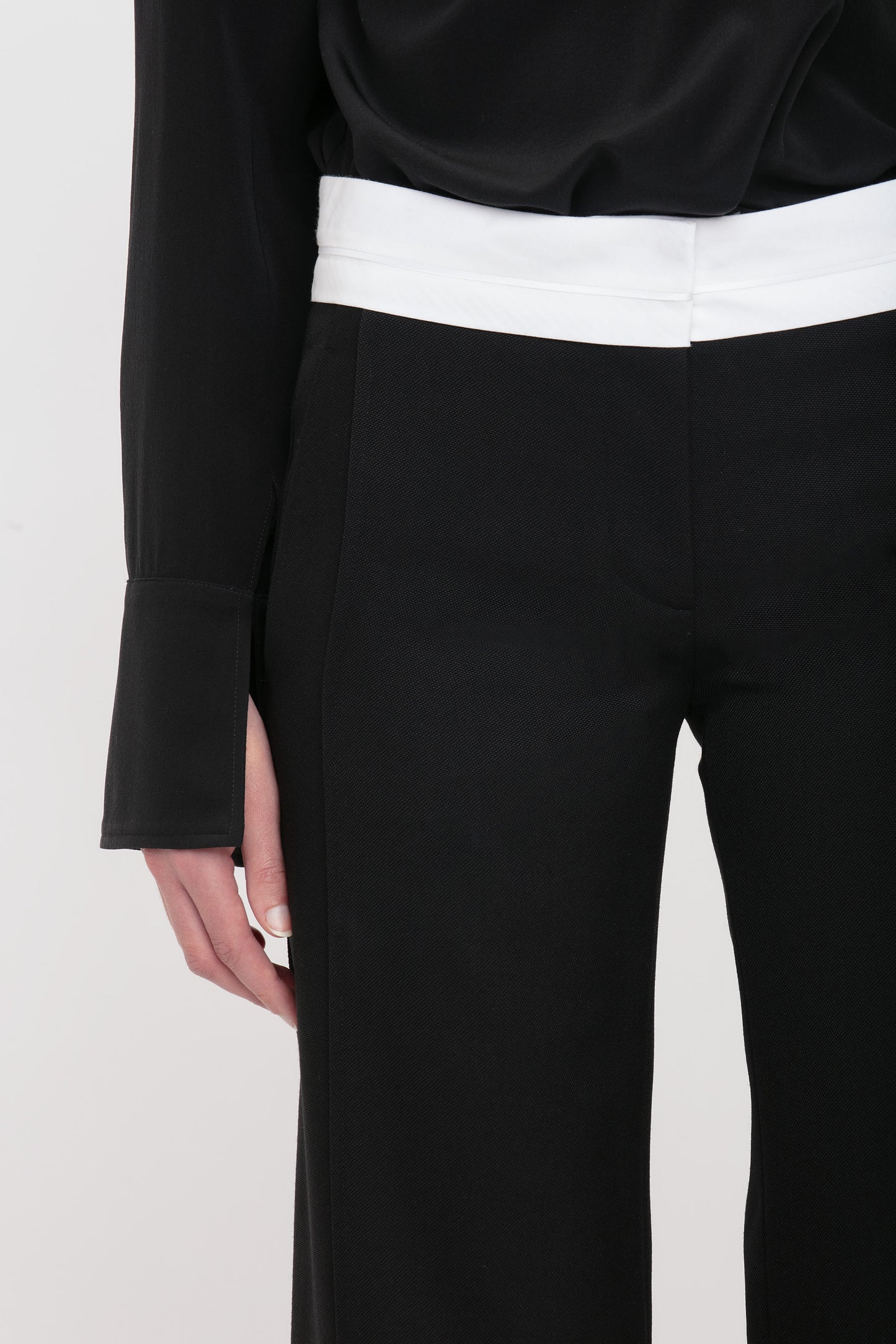Side Panel Trouser In Black