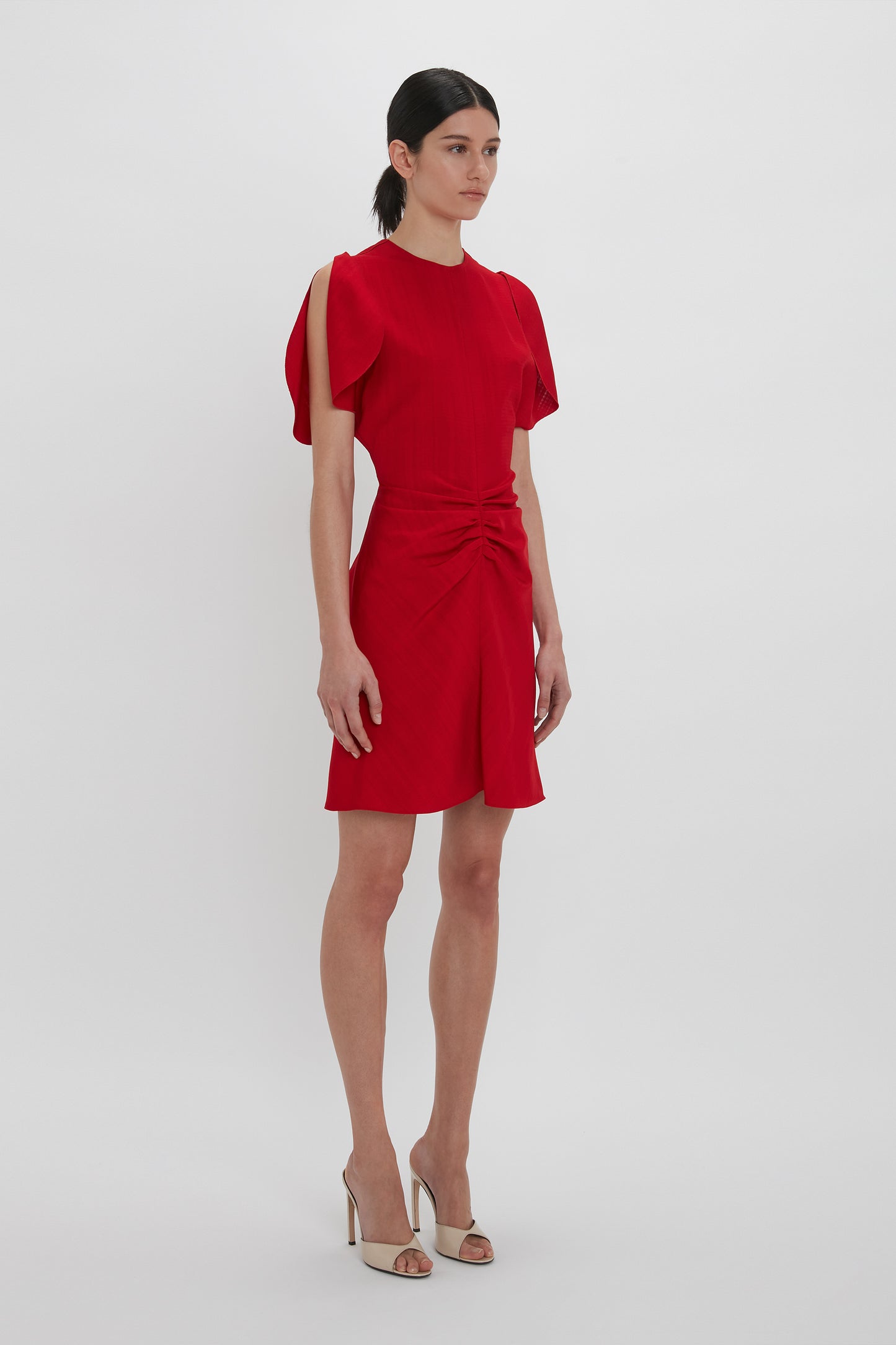 Bela Mini Dress In Carmine