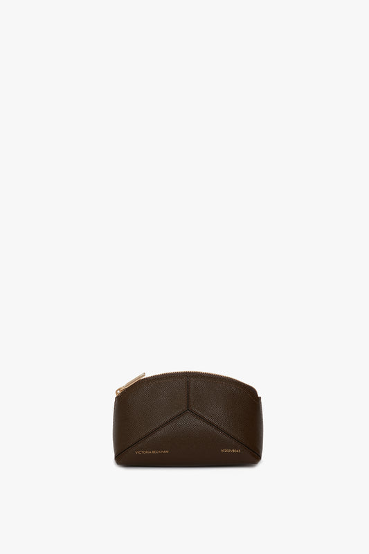 Victoria Mini Travel Pouch In Khaki Leather