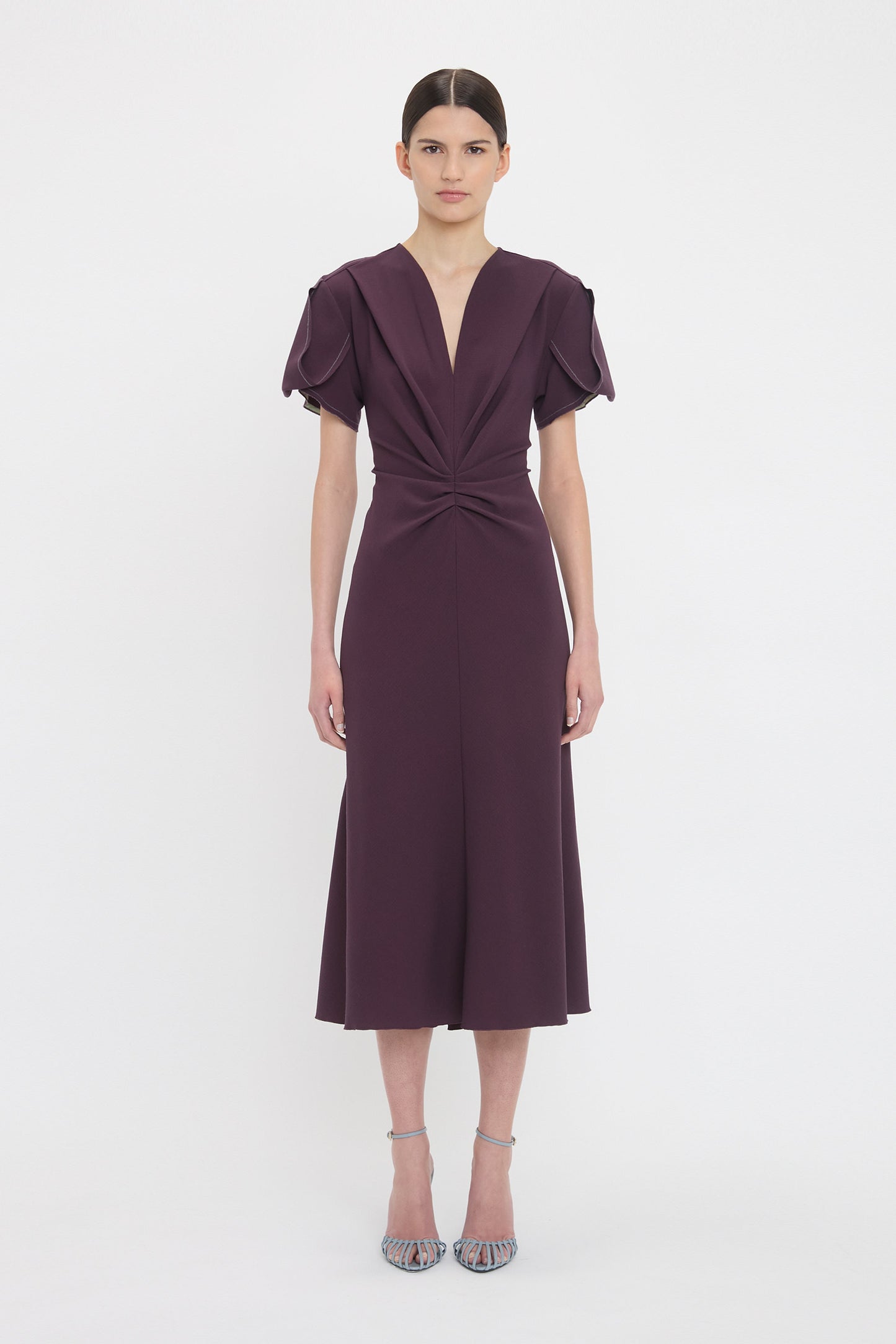 Eve Midi Dress In Fig