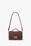 Mini Dorian Bag In Burgundy Grained Leather