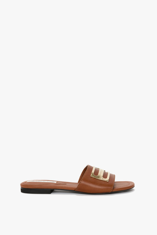 Dorian Slide In Dark Tan Leather