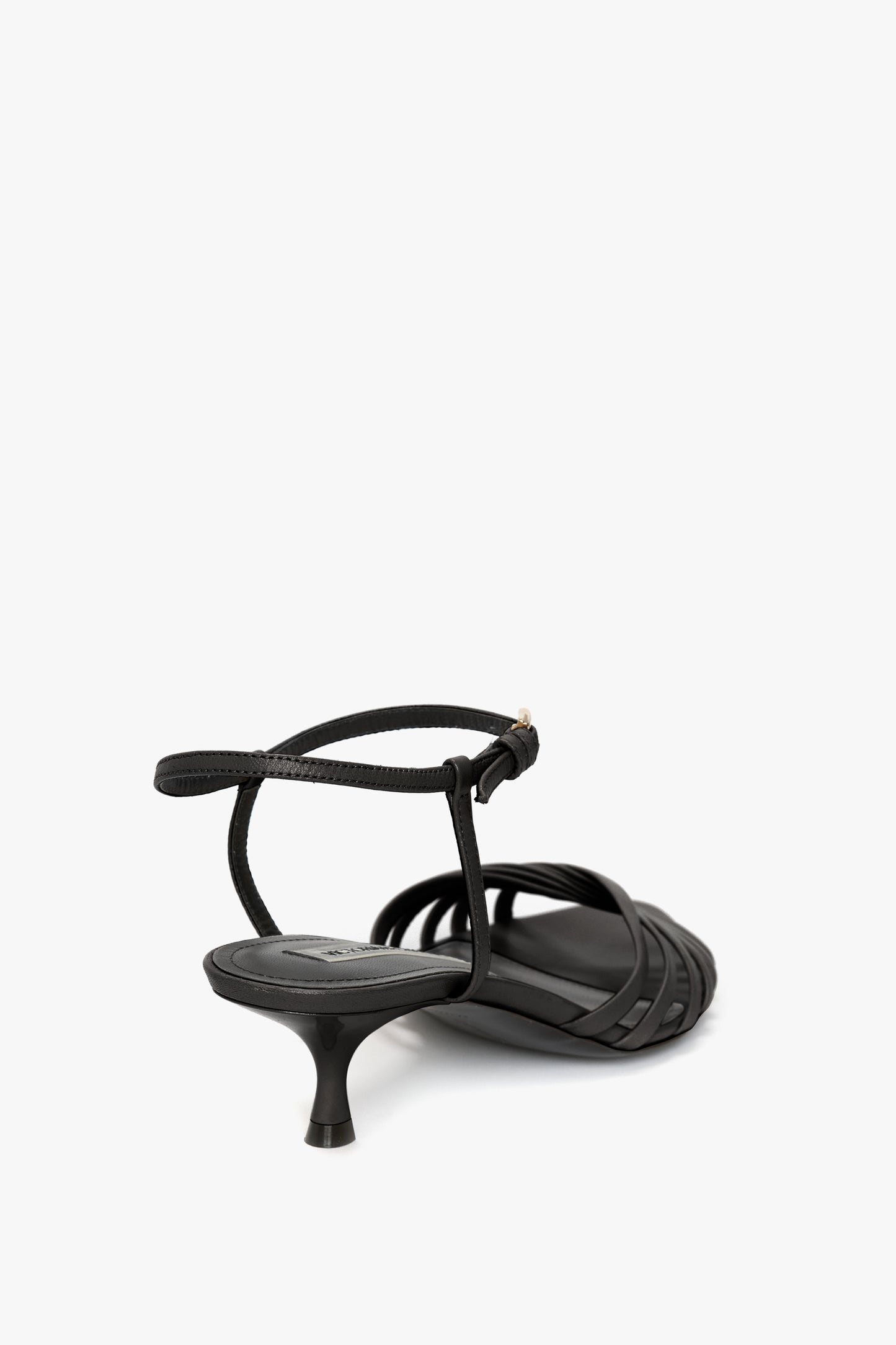 Cage Kitten Heel In Black