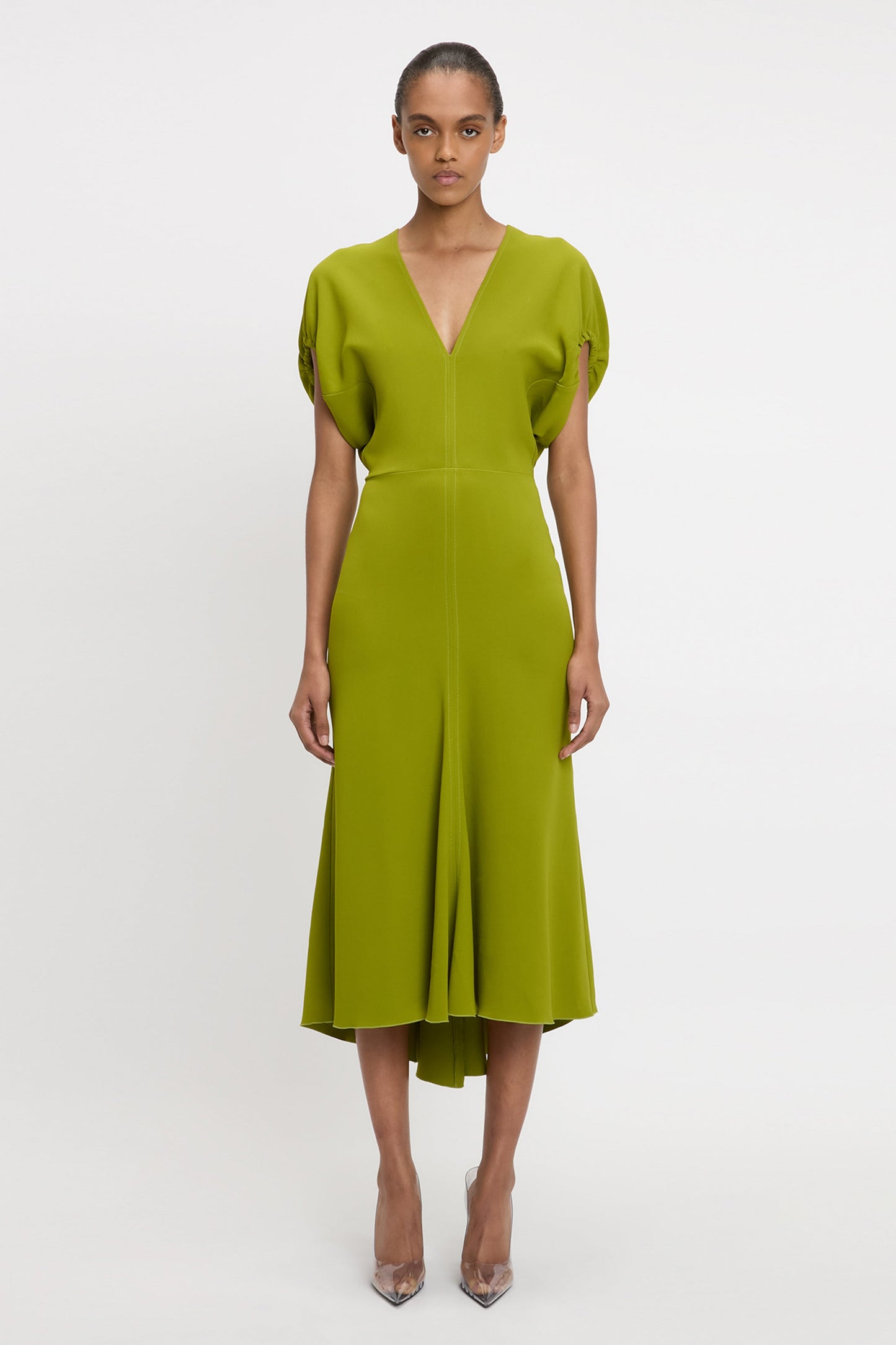 Edith Midi Dress In Parakeet