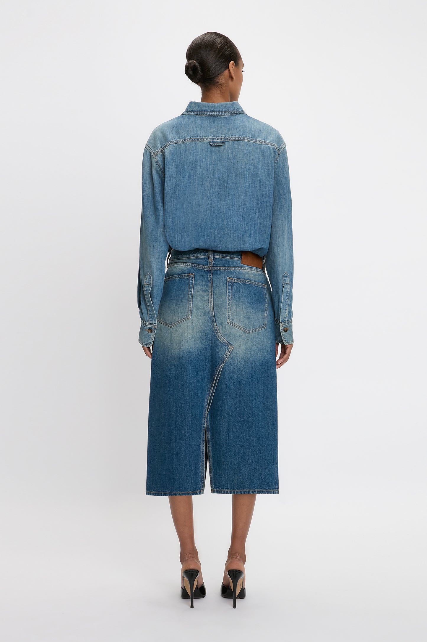 Men's Shirt In Mid Blue