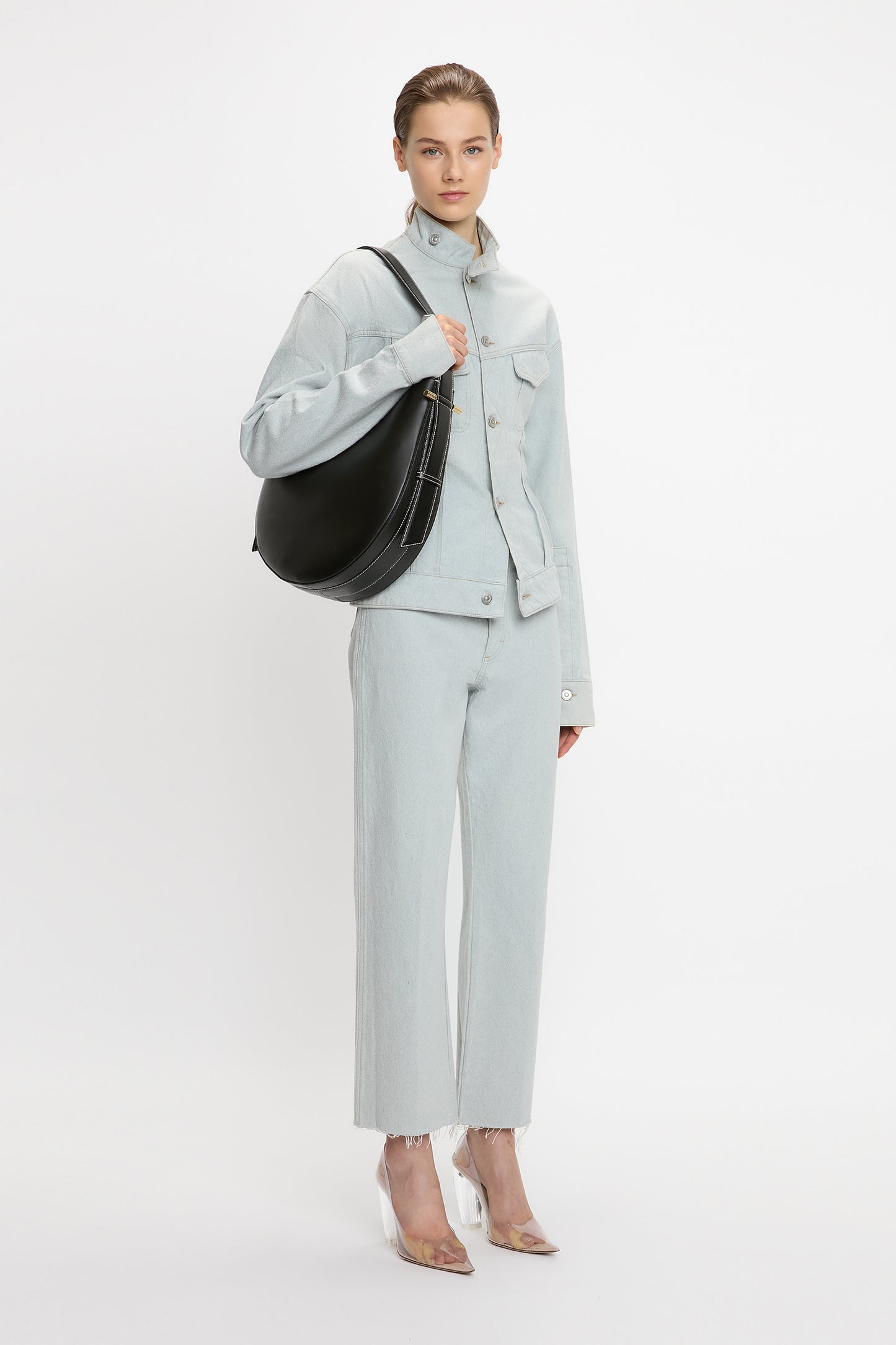 Dia Hobo Bag In Black Leather