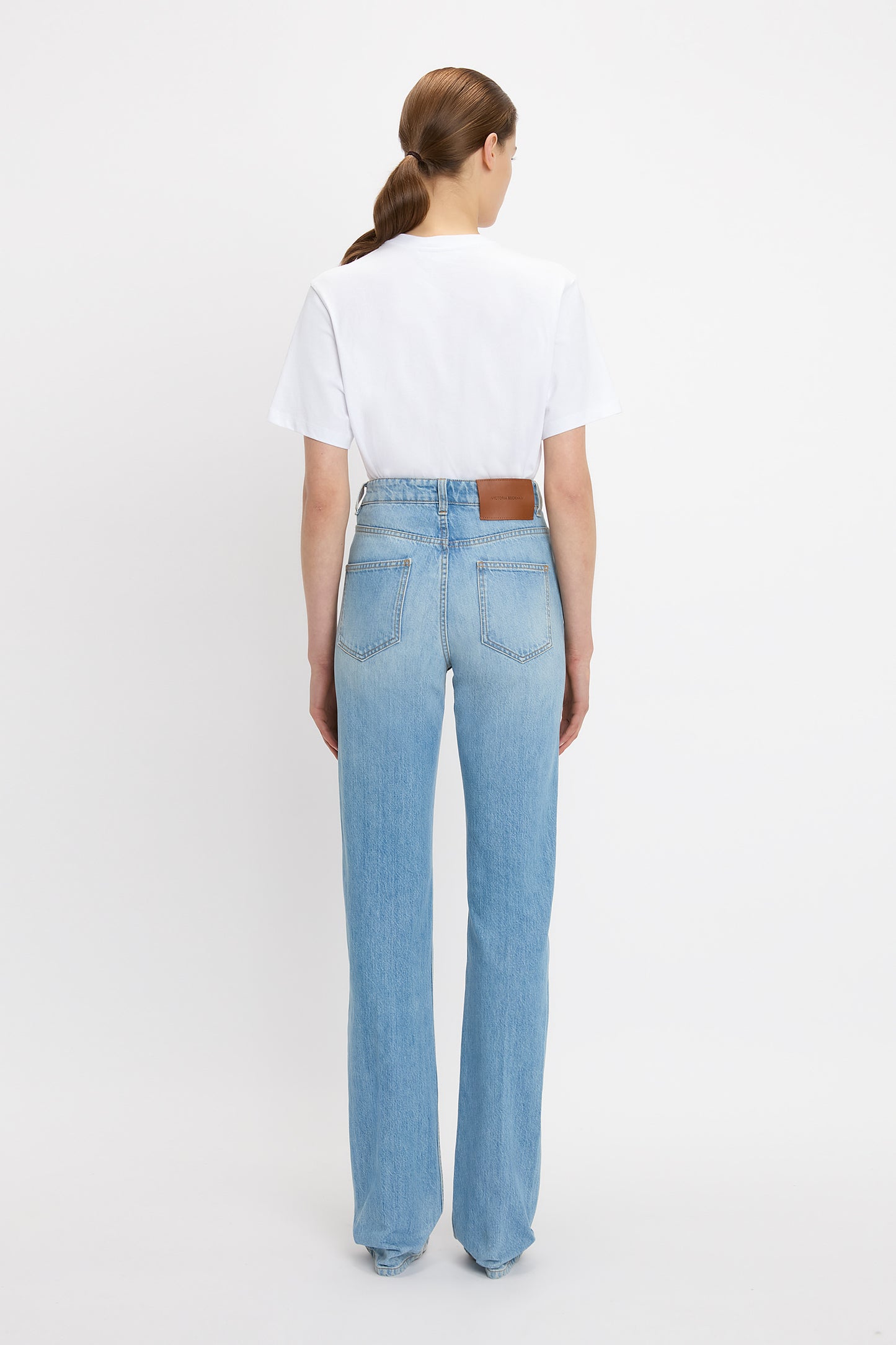 Julia Stretch Jean In Light Blue Wash