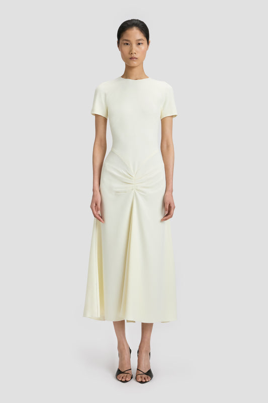 Blaire T-Shirt Midi Dress In Ivory