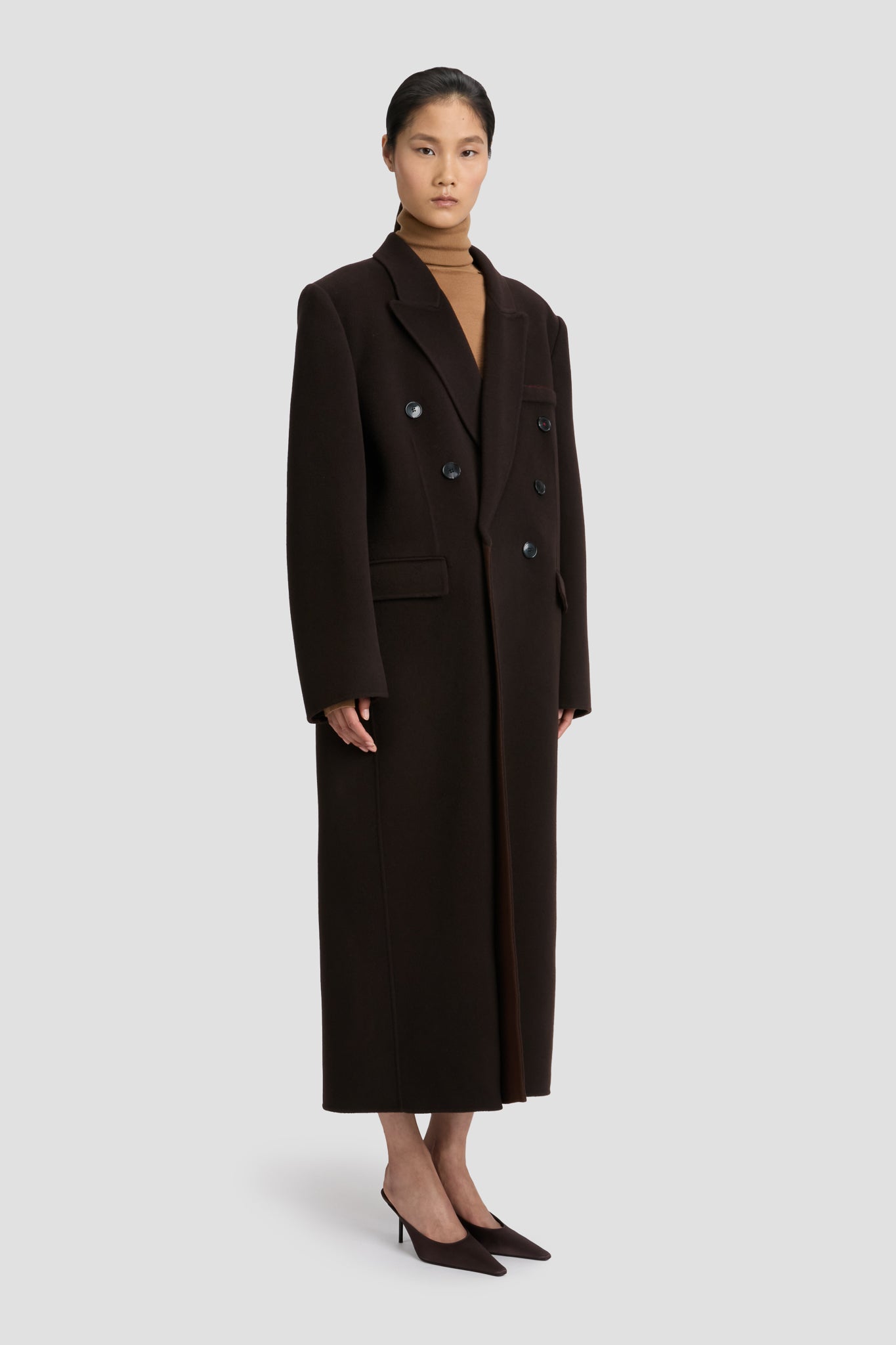 Overcoat In Dark Chocolate