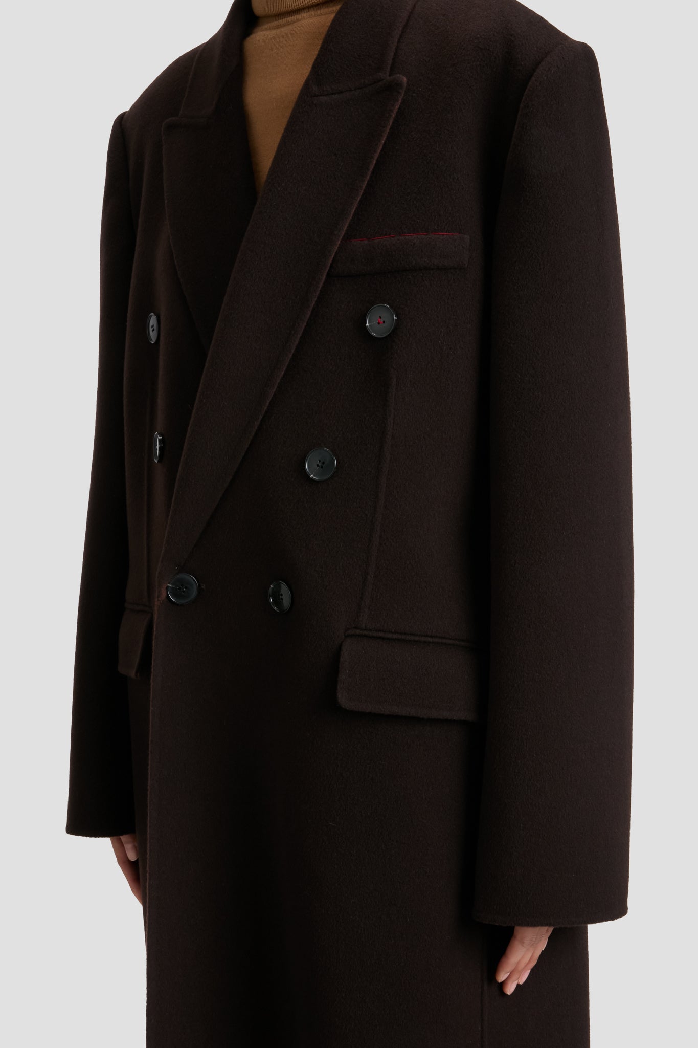 Overcoat In Dark Chocolate
