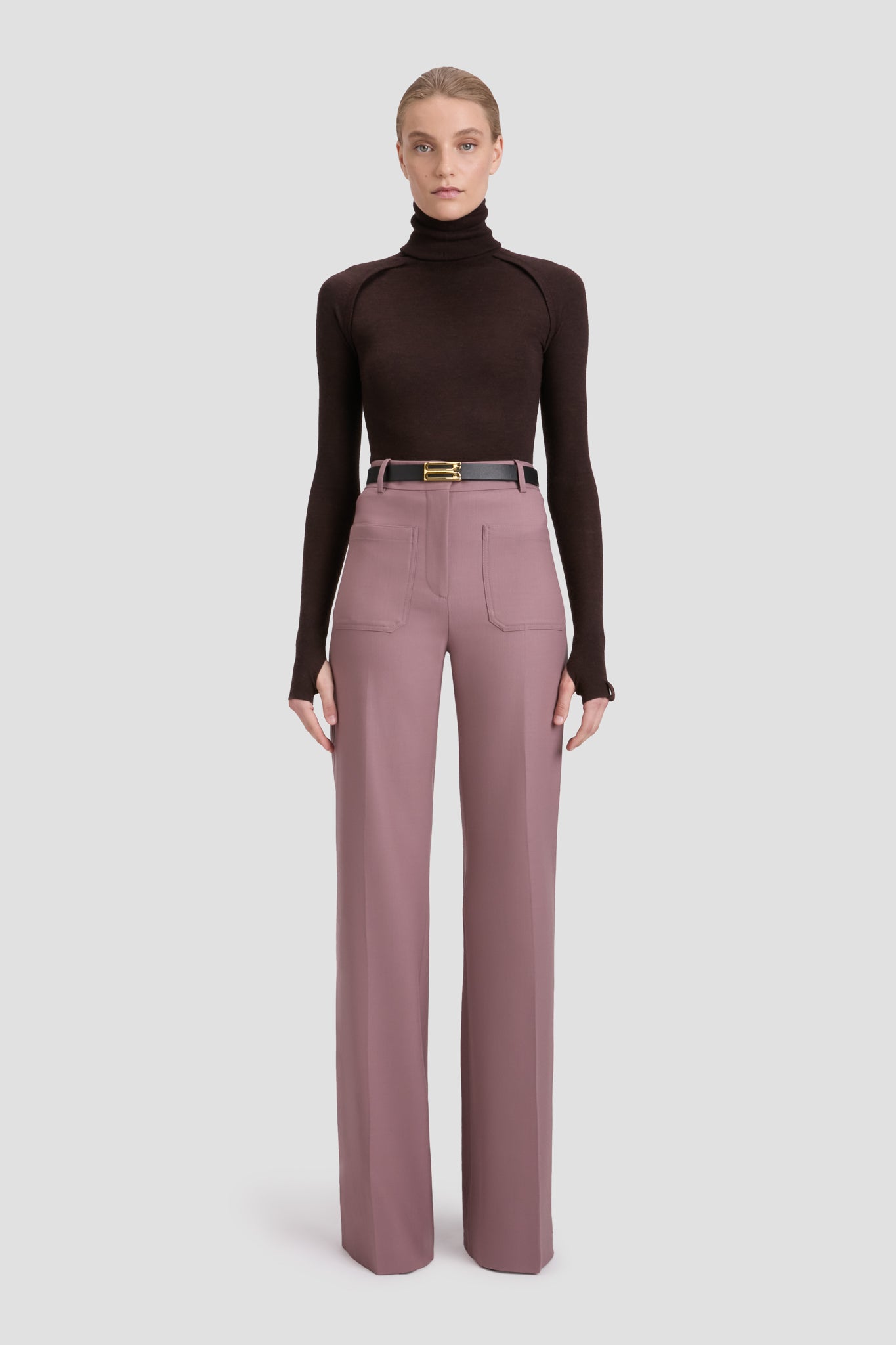 Alina Trouser In Mauve
