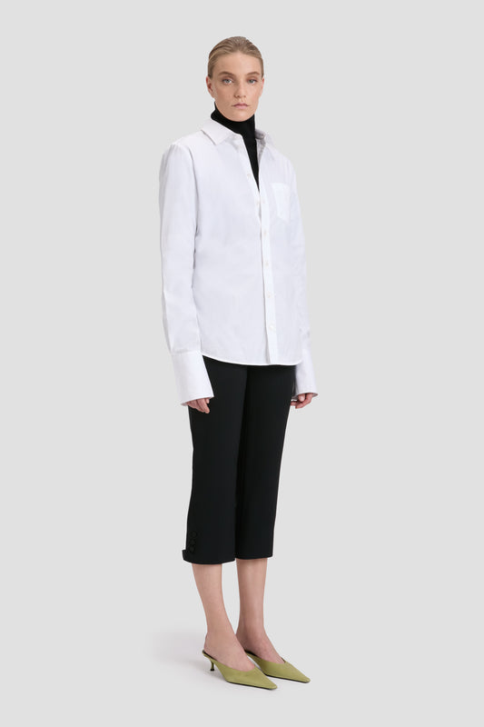 Tab Shirt In White