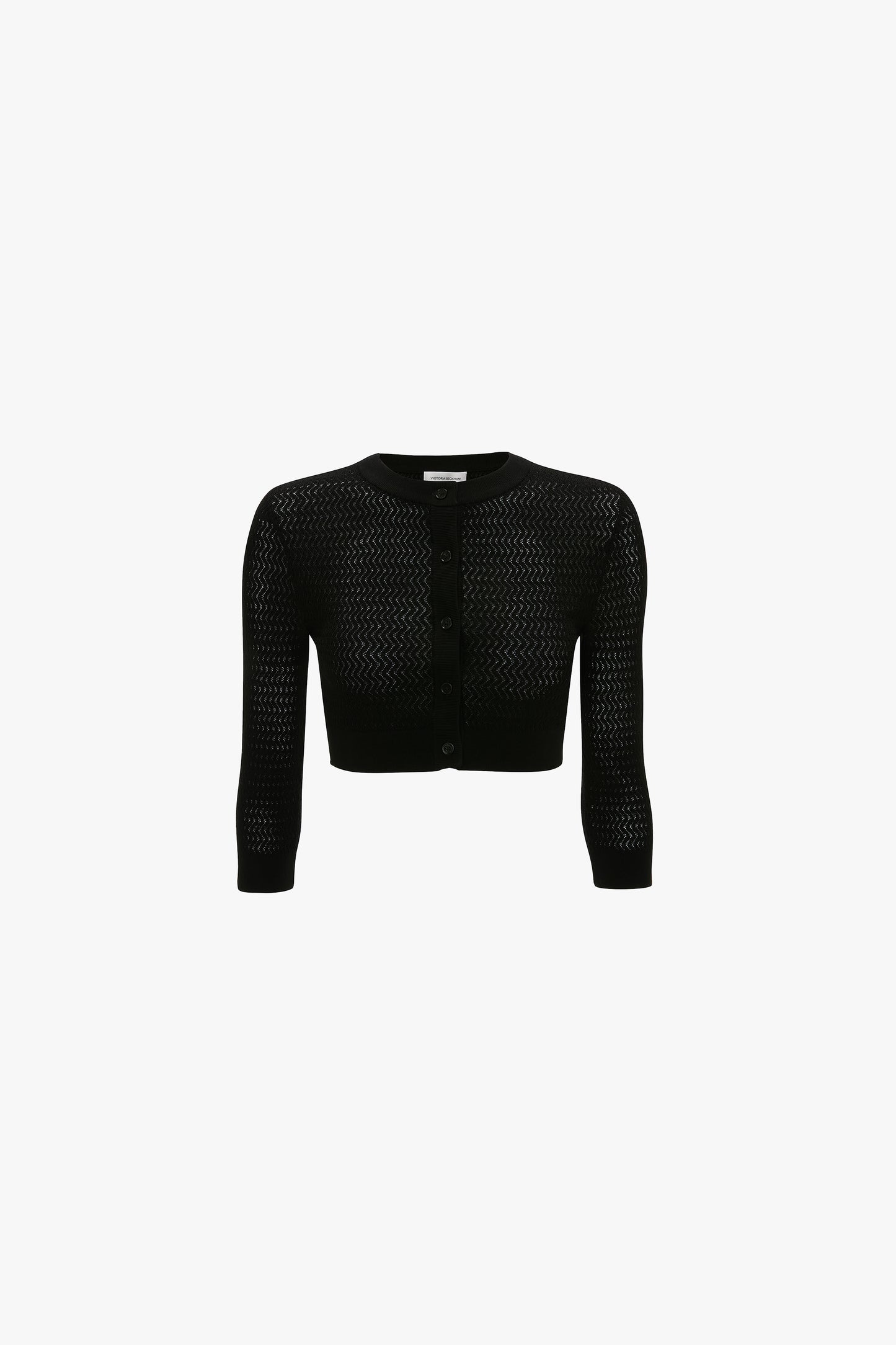 Cropped Cardigan In Black
