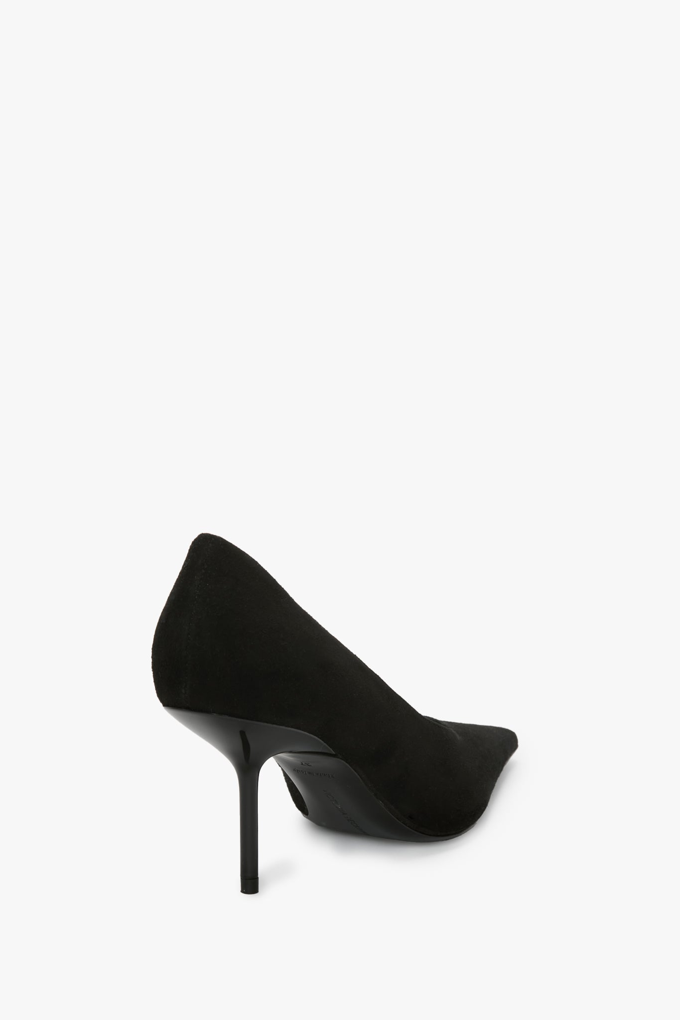 Sloan Stiletto Pump In Black Suede