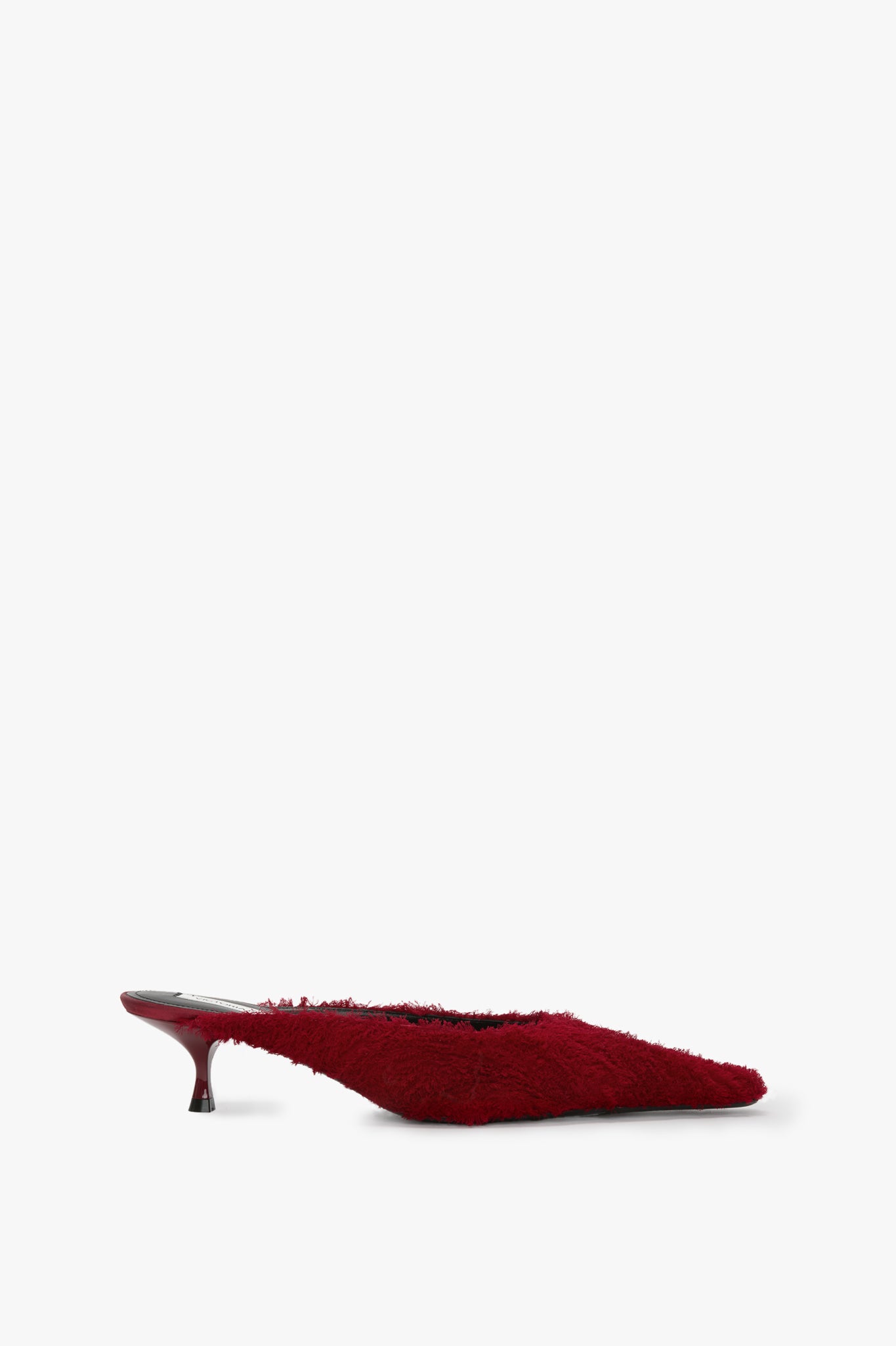 【関税込み】Victoria Beckham レッド Sloan ミュール Sloan Mule In Cherry Red Embroidered Satin – Victoria