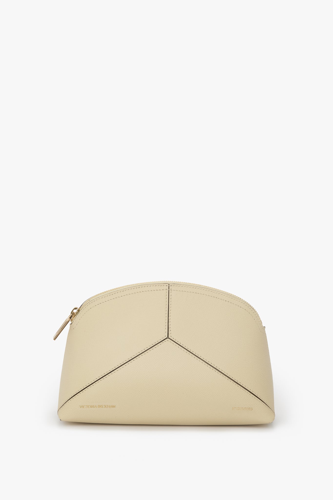 Victoria Large Travel Pouch In Ivory Leather