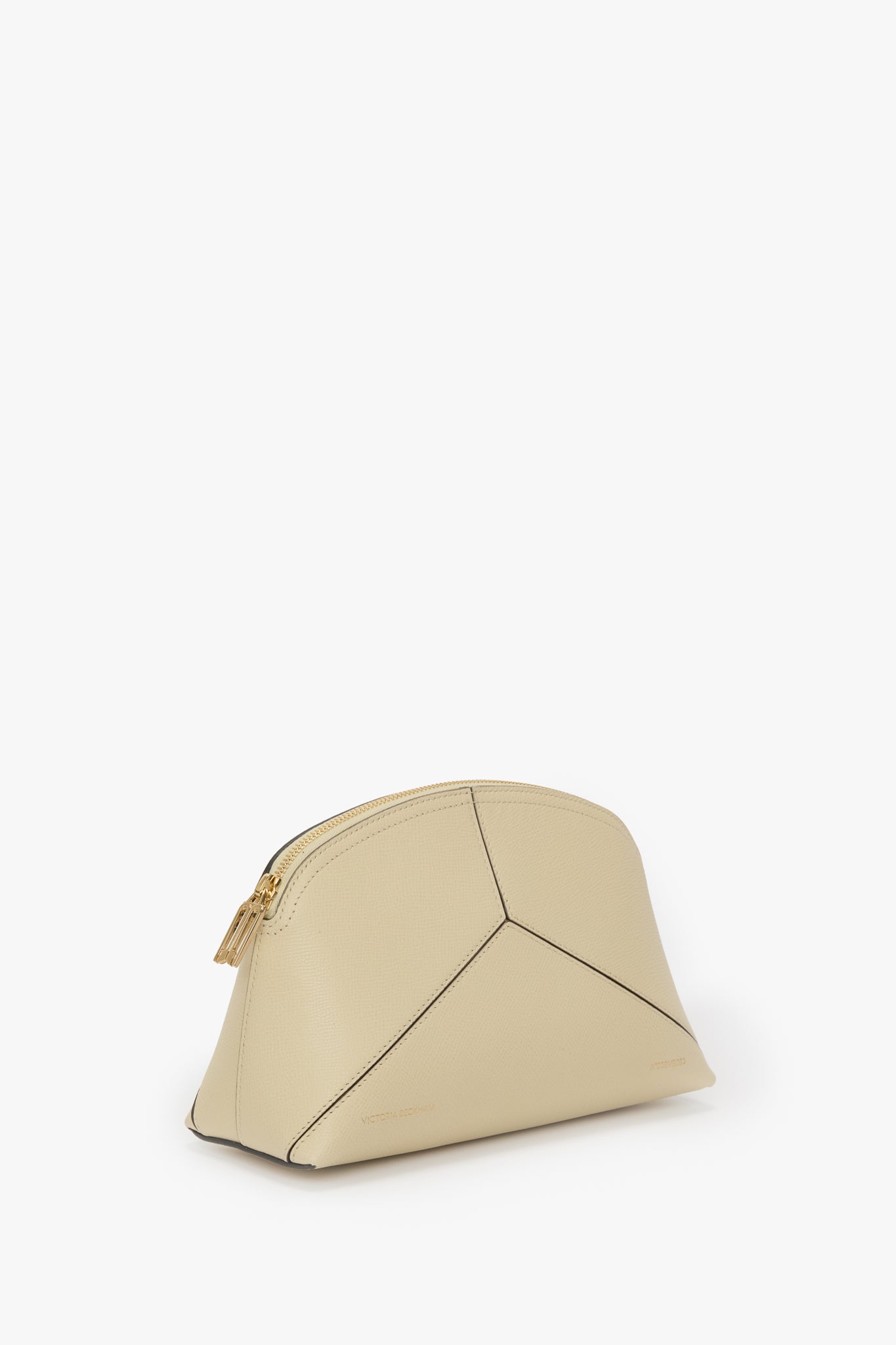 Victoria Large Travel Pouch In Ivory Leather