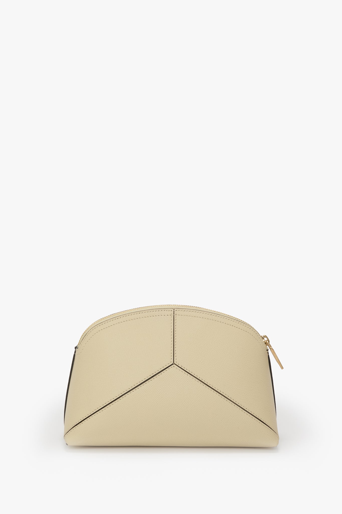 Victoria Large Travel Pouch In Ivory Leather