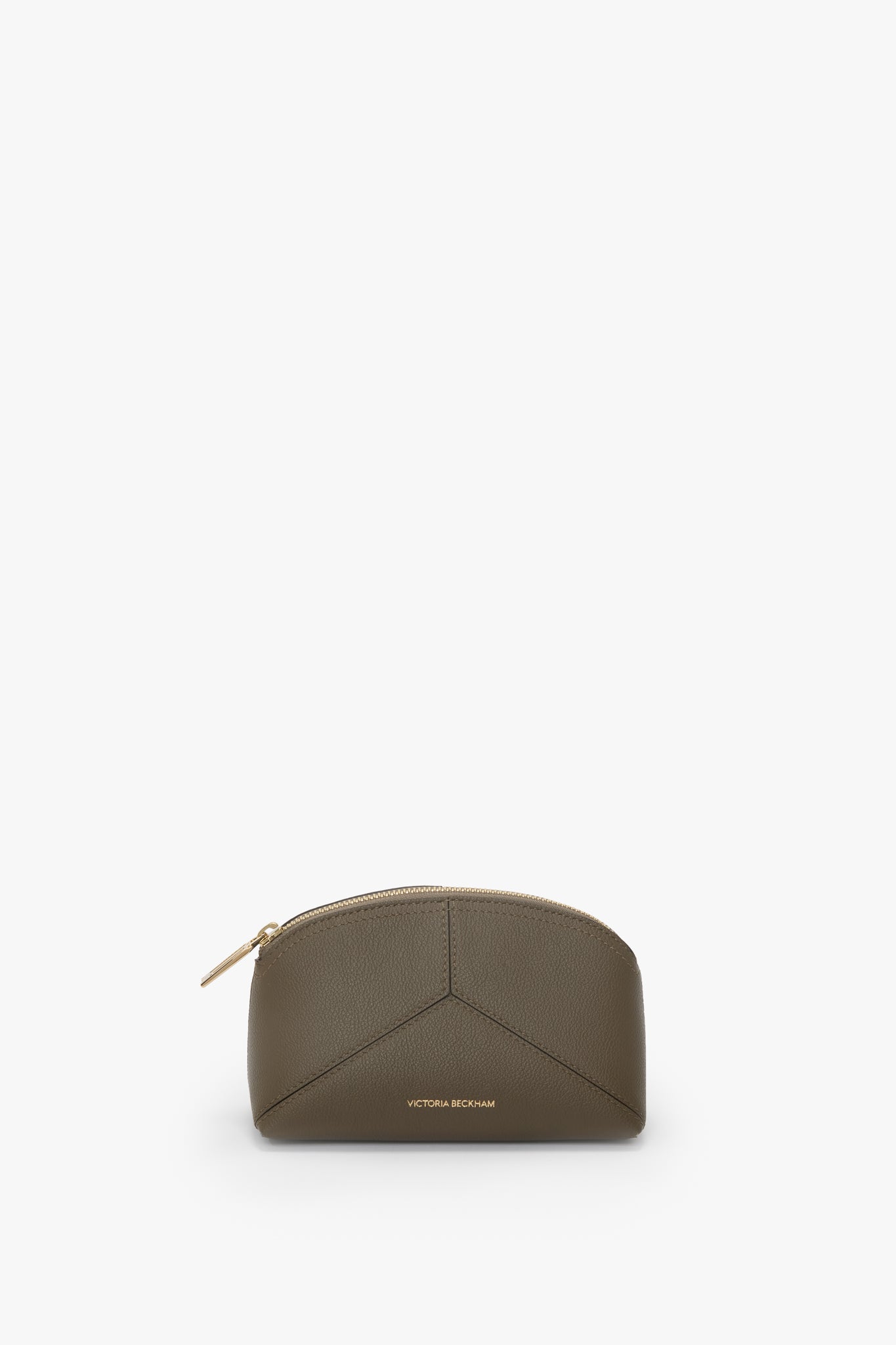 Victoria Mini Travel Pouch In Khaki Leather