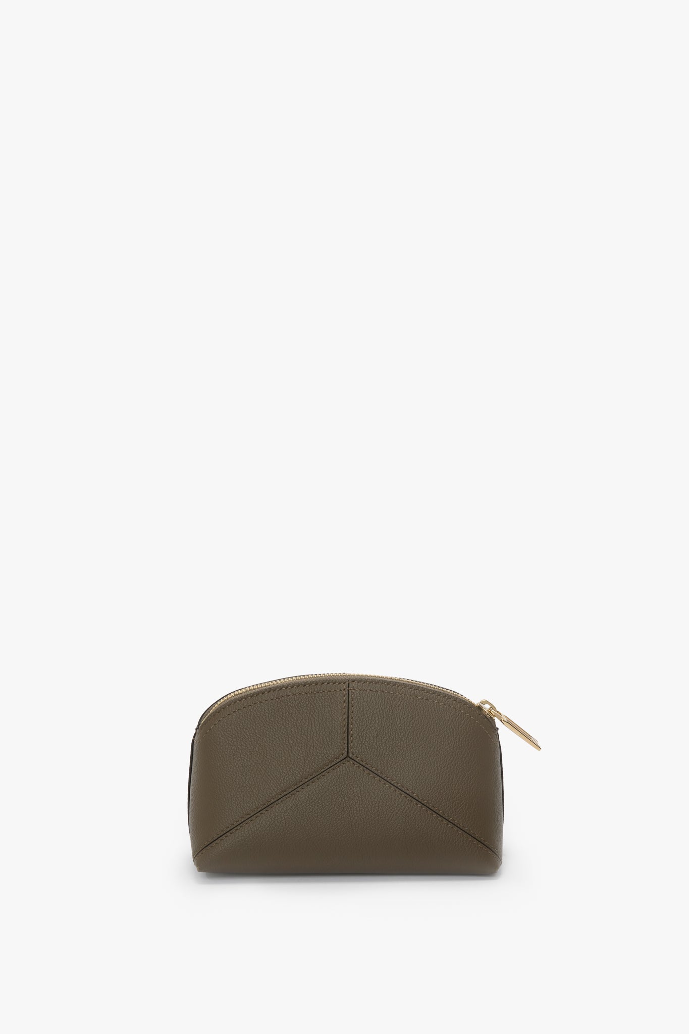 Victoria Mini Travel Pouch In Khaki Leather