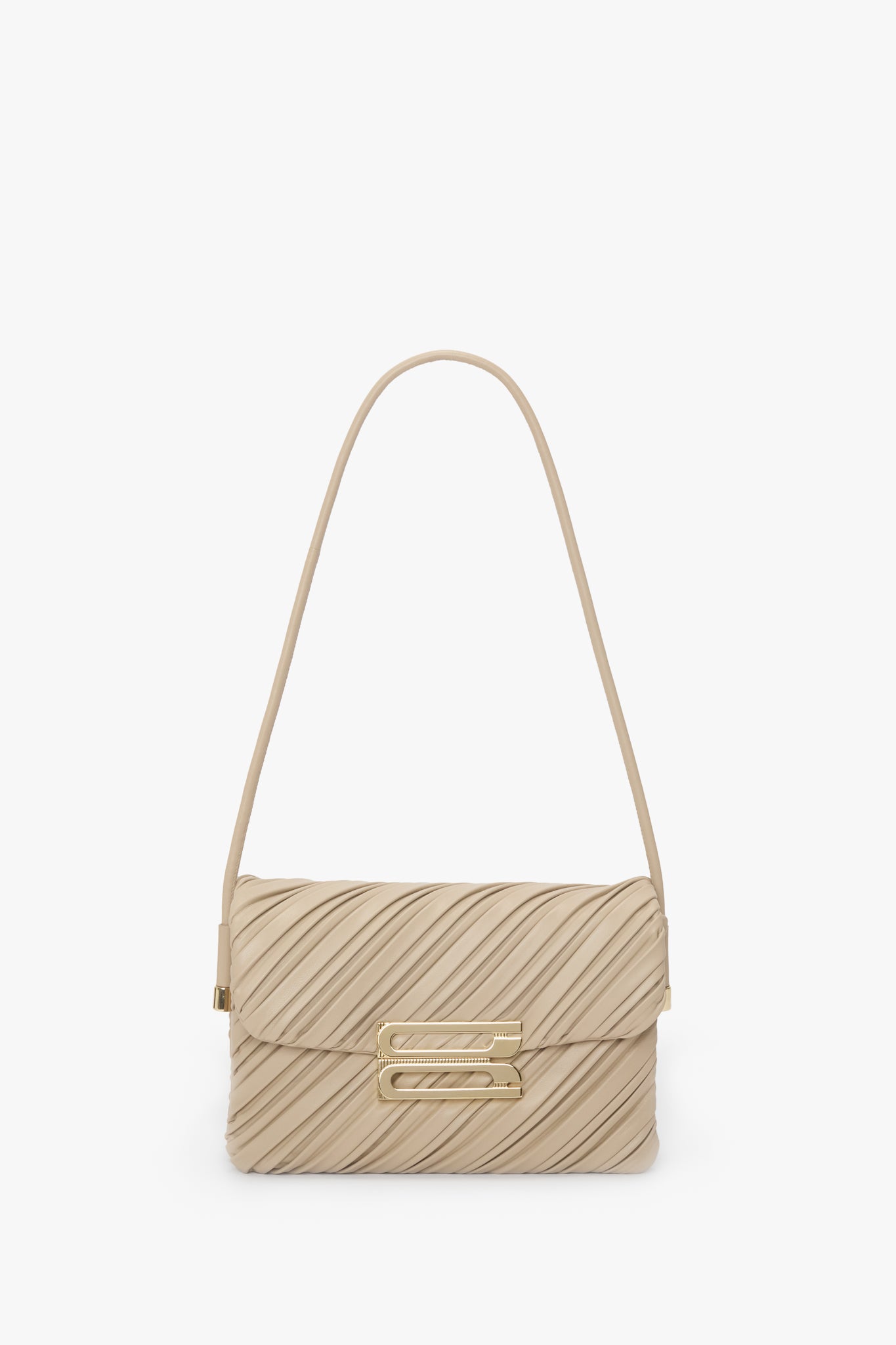 Dorian Bag In Sand Pleated Leather