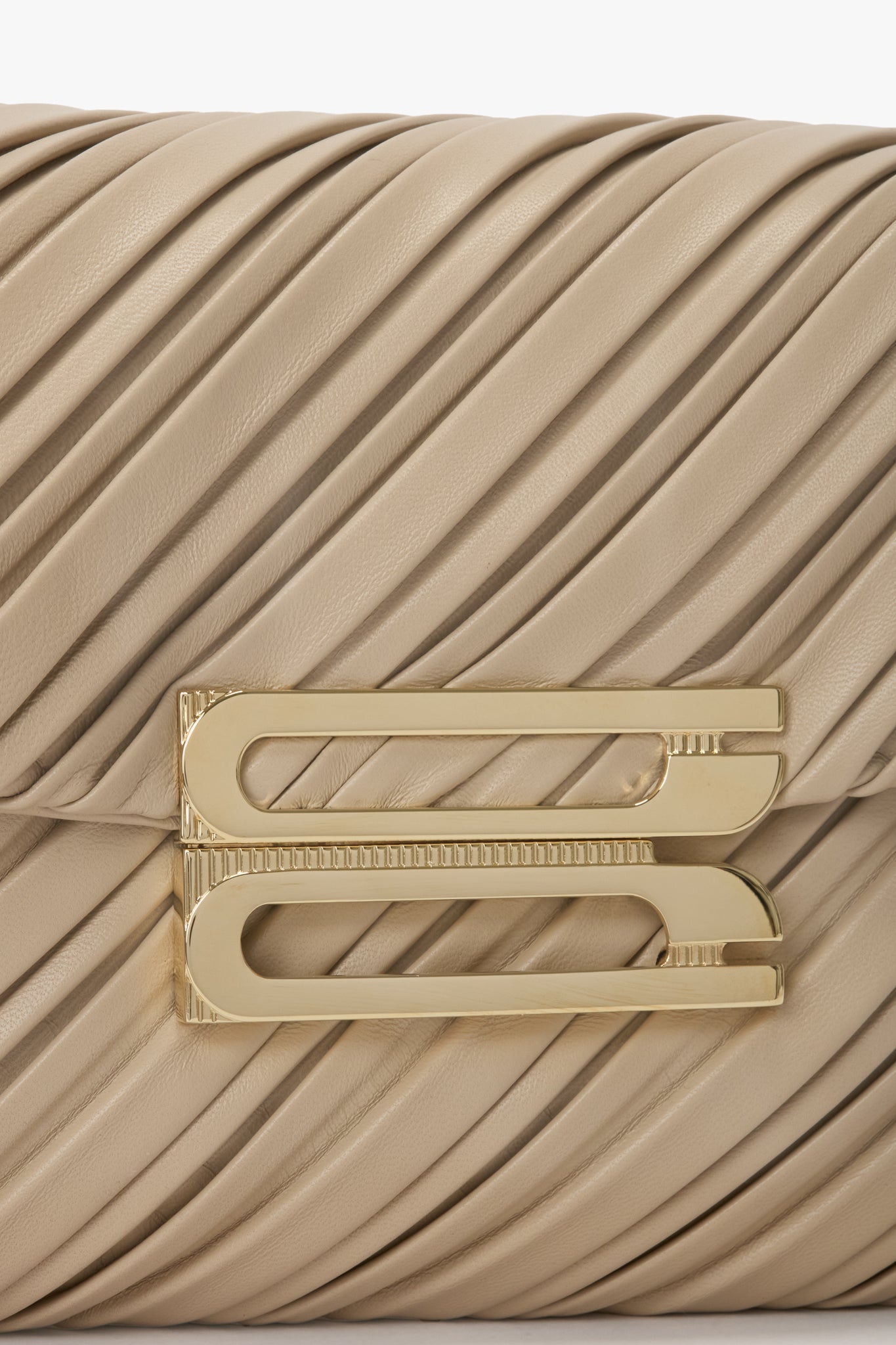 Dorian Bag In Sand Pleated Leather