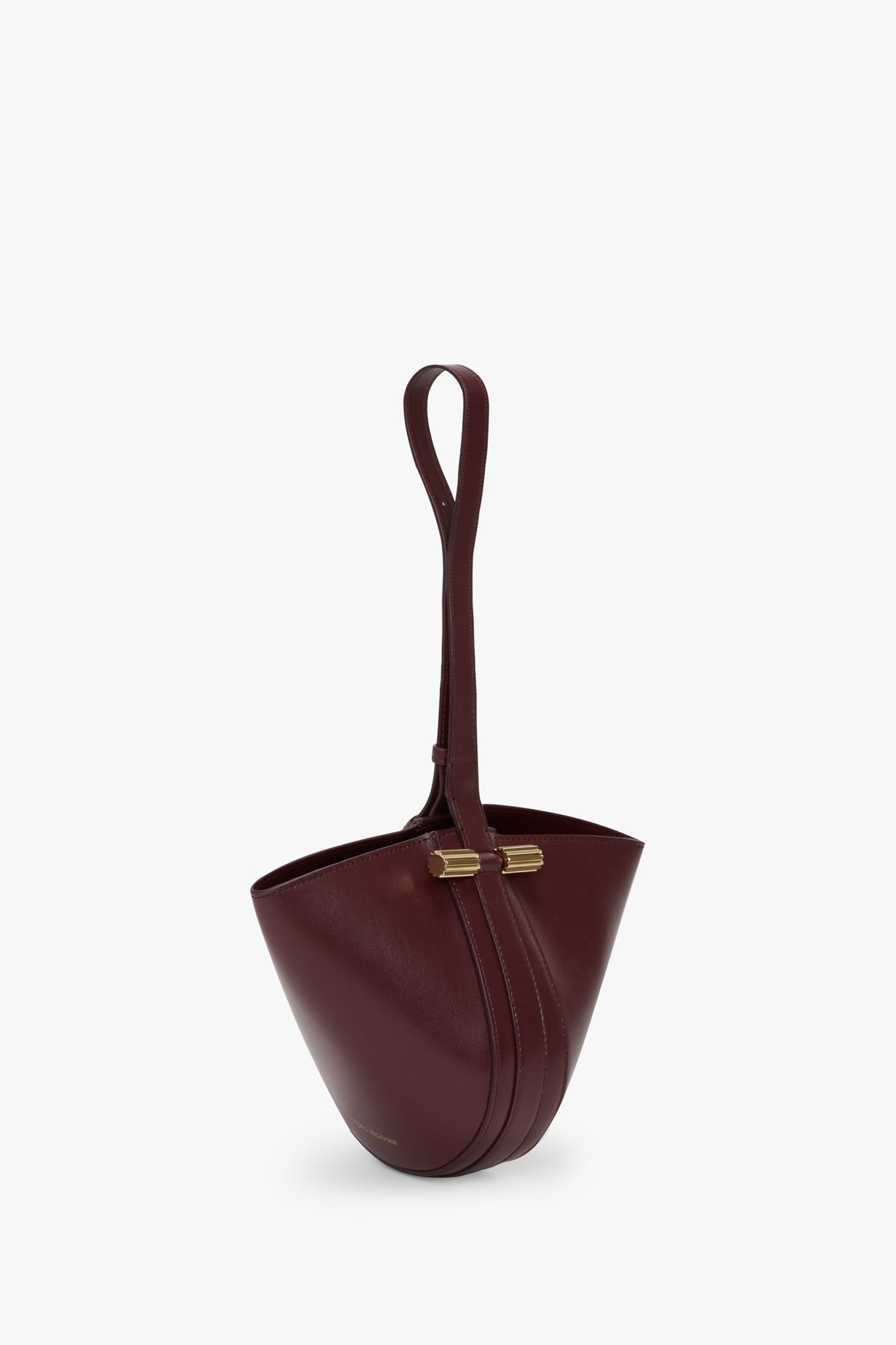 Dia Pouch Mini In Burgundy Leather