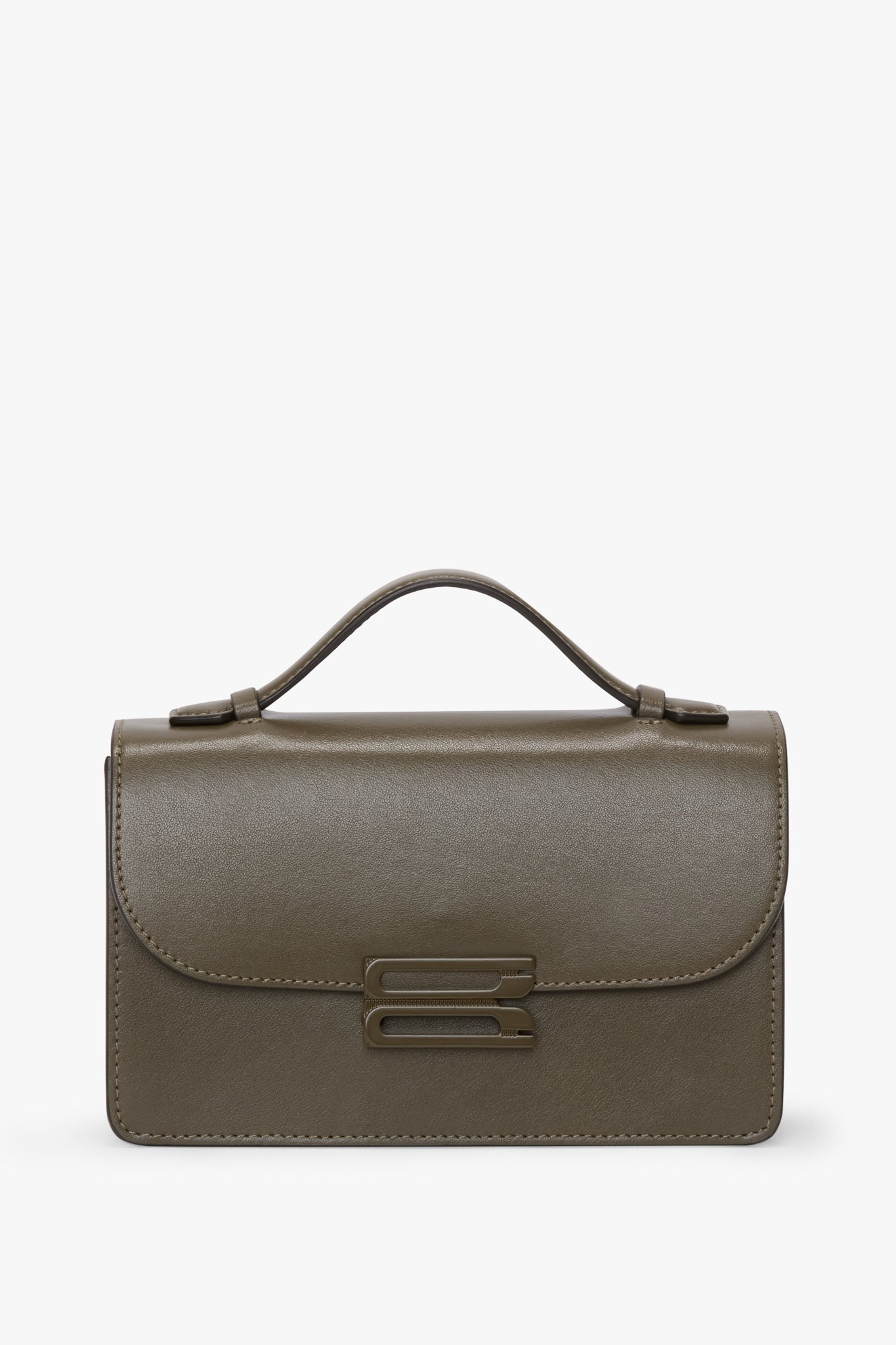 Small Dorian Bag In Dark Khaki Leather