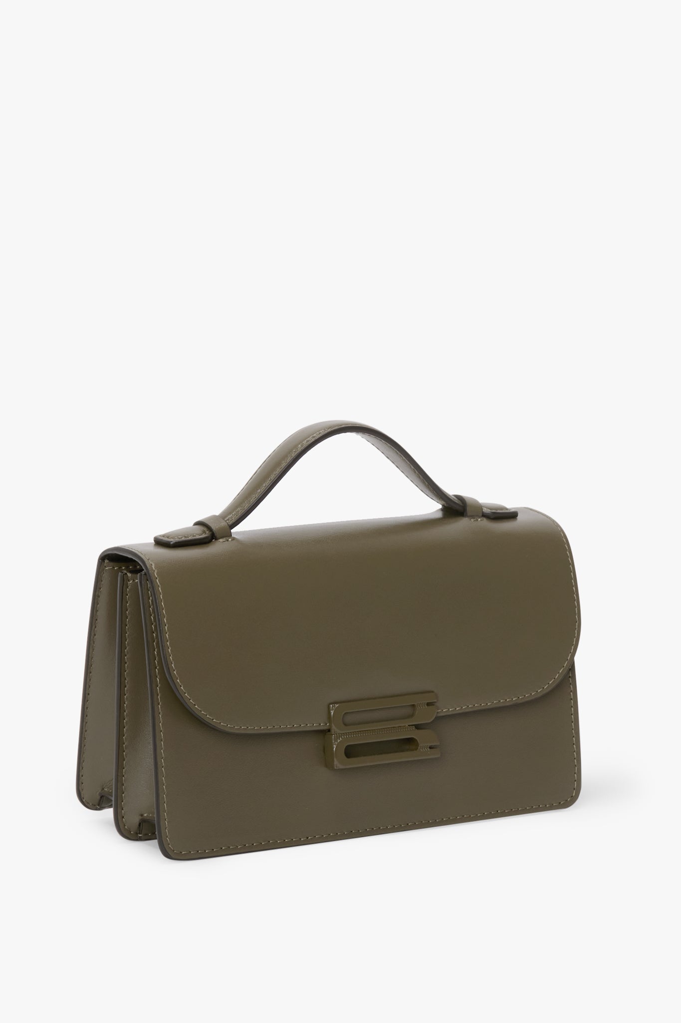 Small Dorian Bag In Dark Khaki Leather