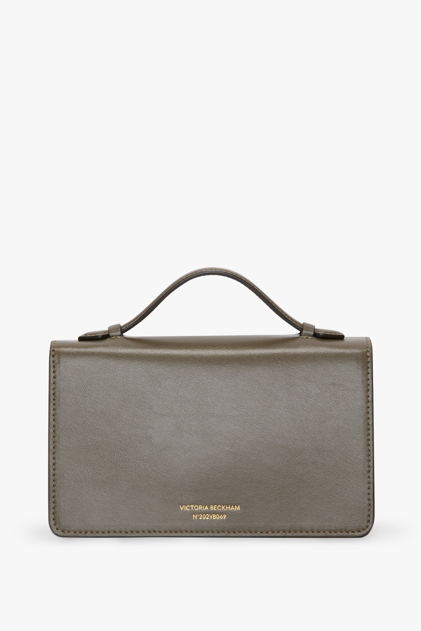 Small Dorian Bag In Dark Khaki Leather