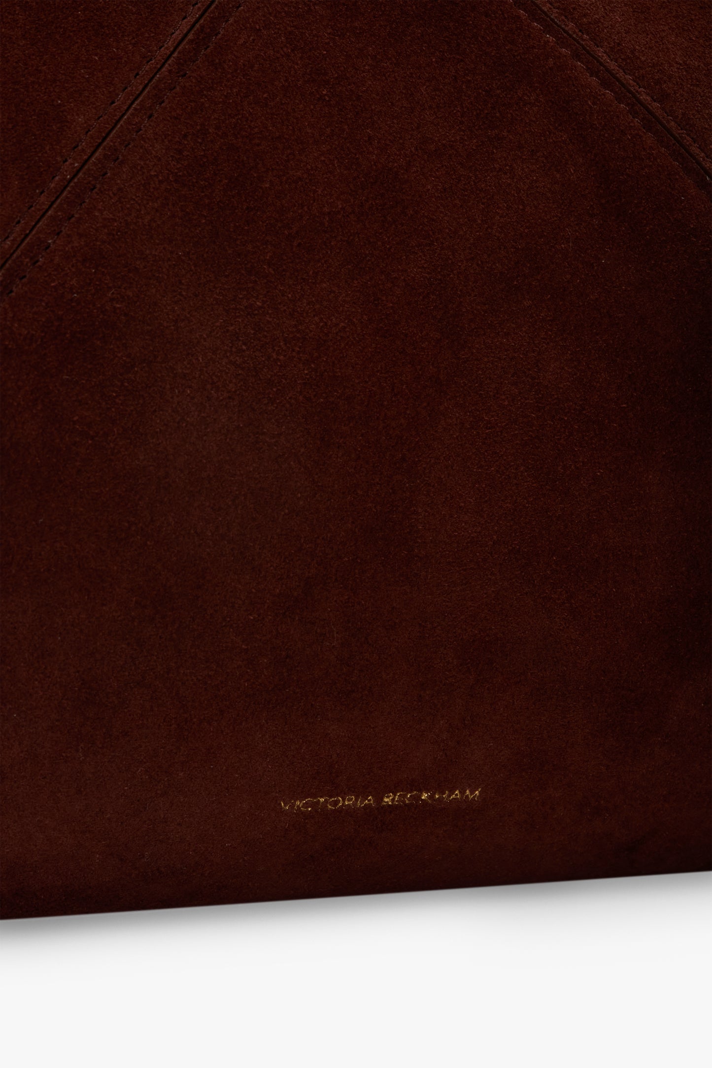 Large Victoria Tote Bag In Dark Brown Suede