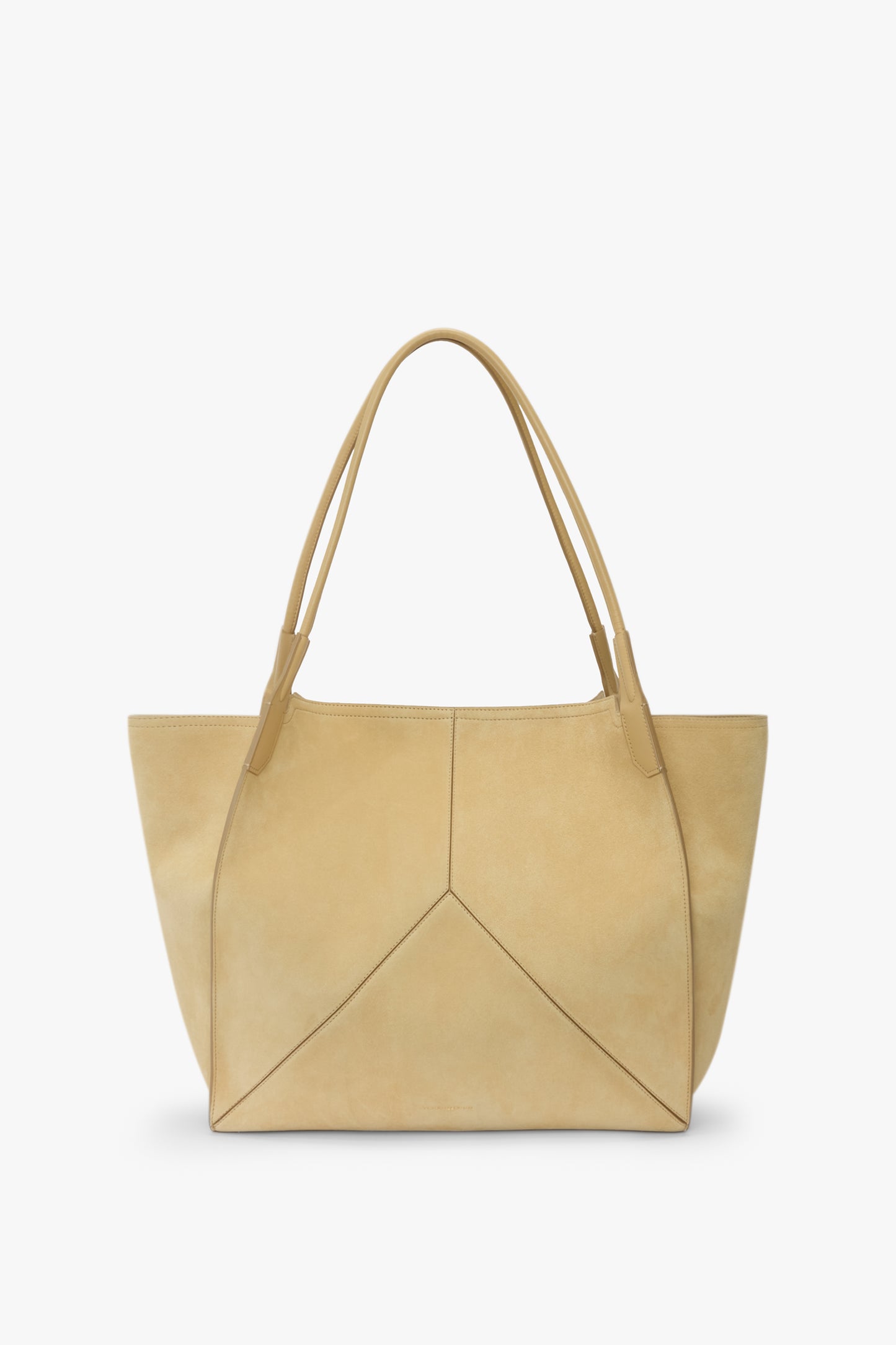 Victoria Tote Bag Large In Sand Suede