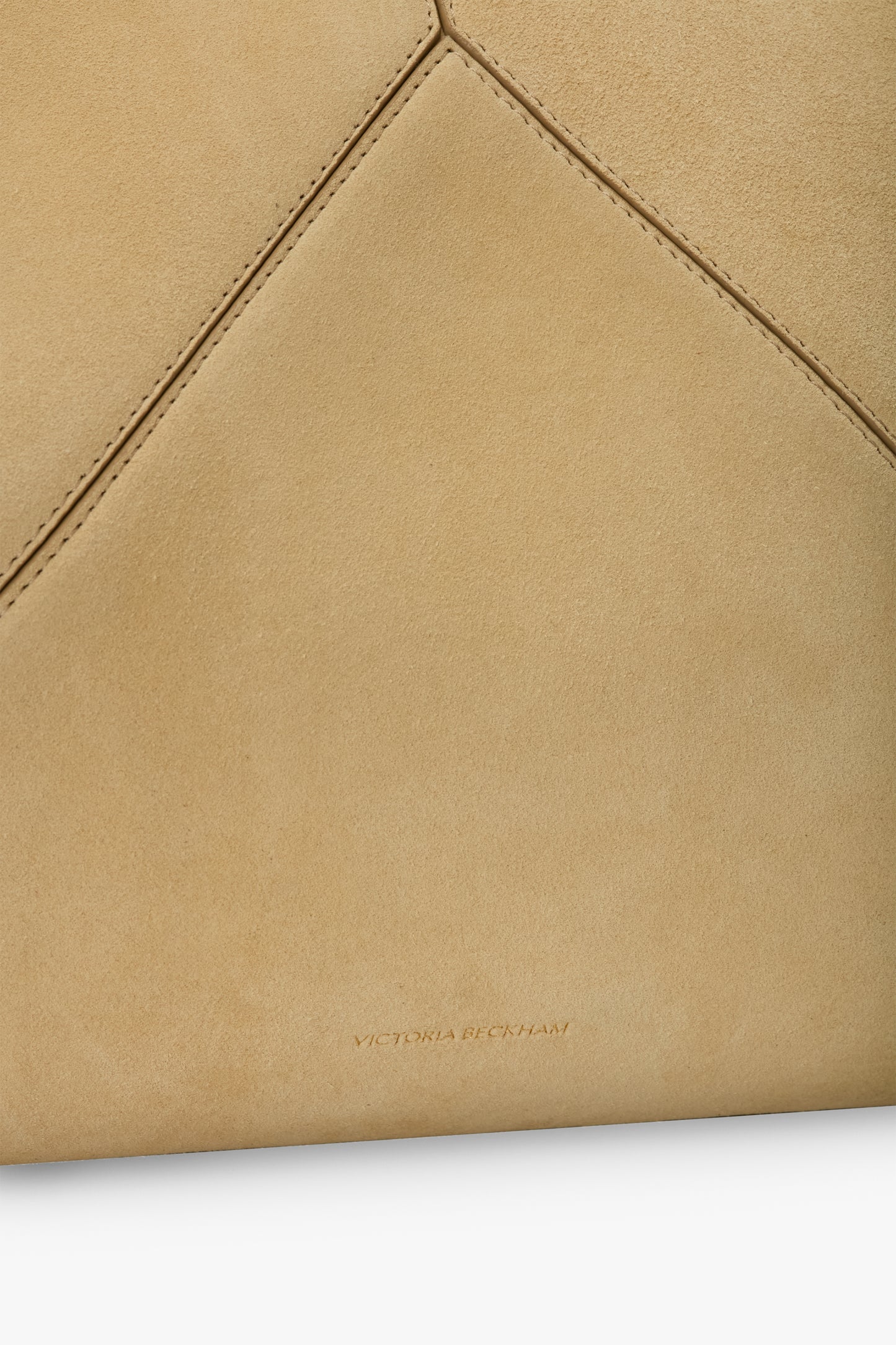 Victoria Tote Bag Large In Sand Suede