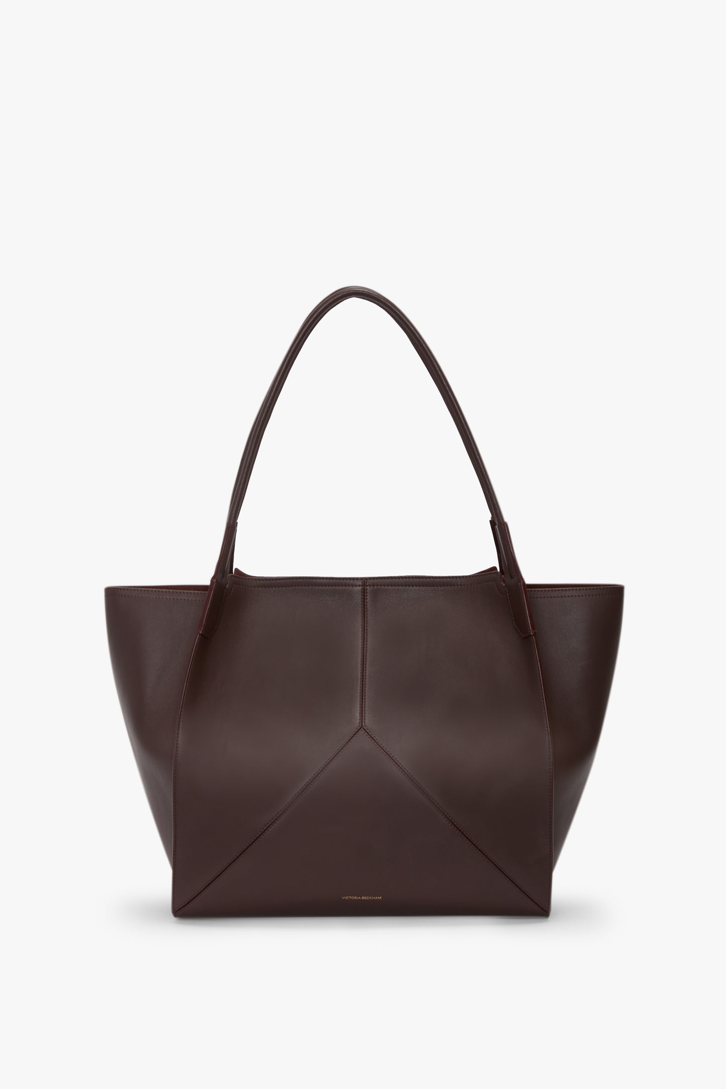 Victoria Tote Bag Large In Burgundy Leather