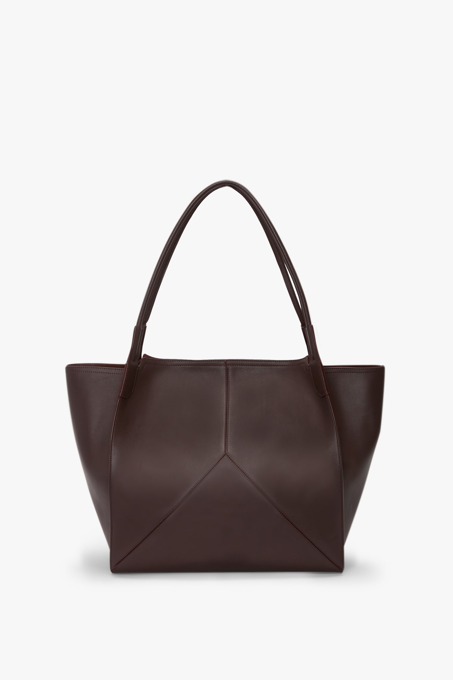 Victoria Tote Bag Large In Burgundy Leather