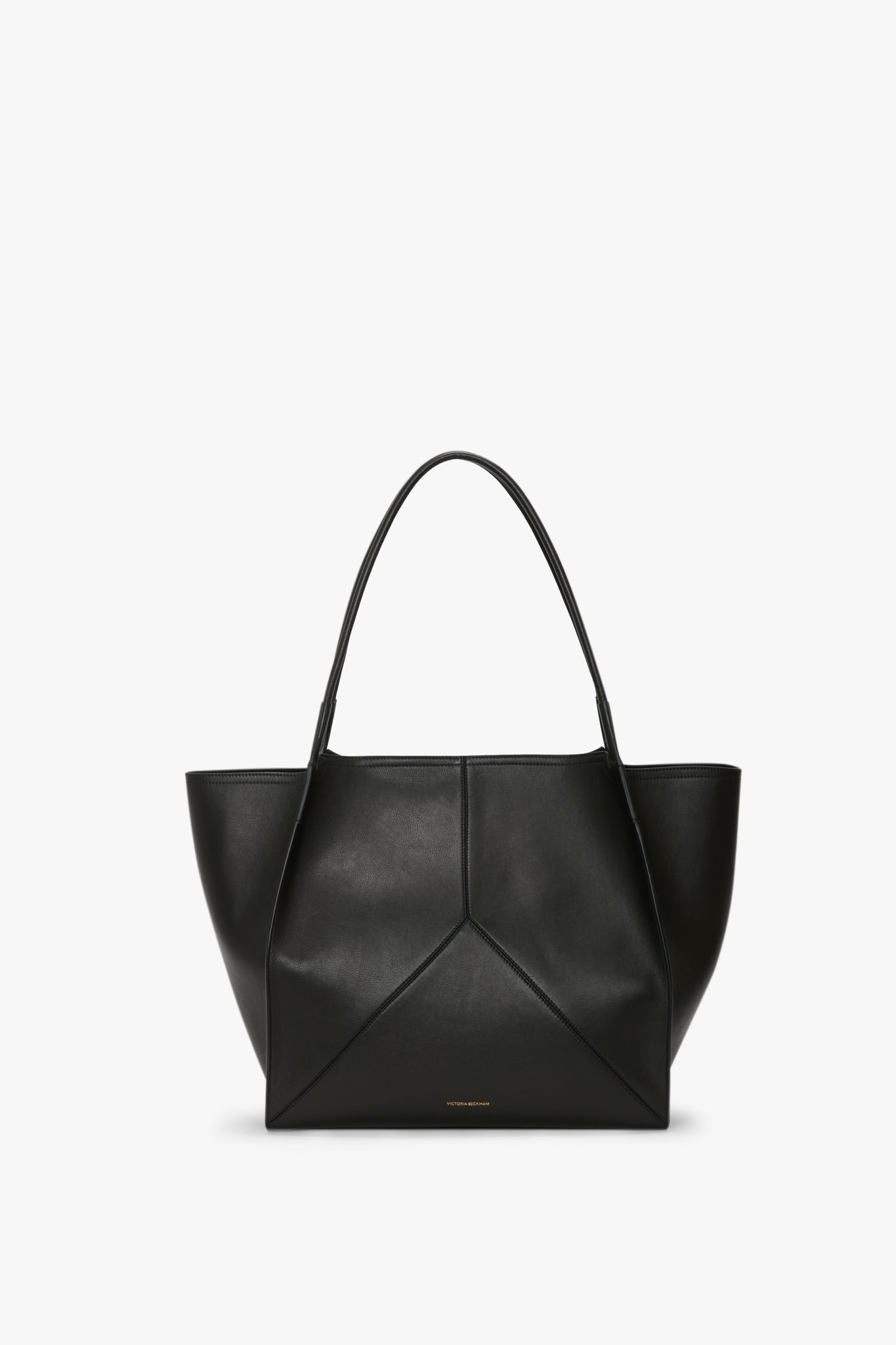 【関税込み】Victoria Beckham ブラウン Victoria トートバッグ The Victoria paneled leather tote VICTORIA BECKHAM pour