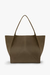 Victoria Travel Tote Bag In Khaki Leather