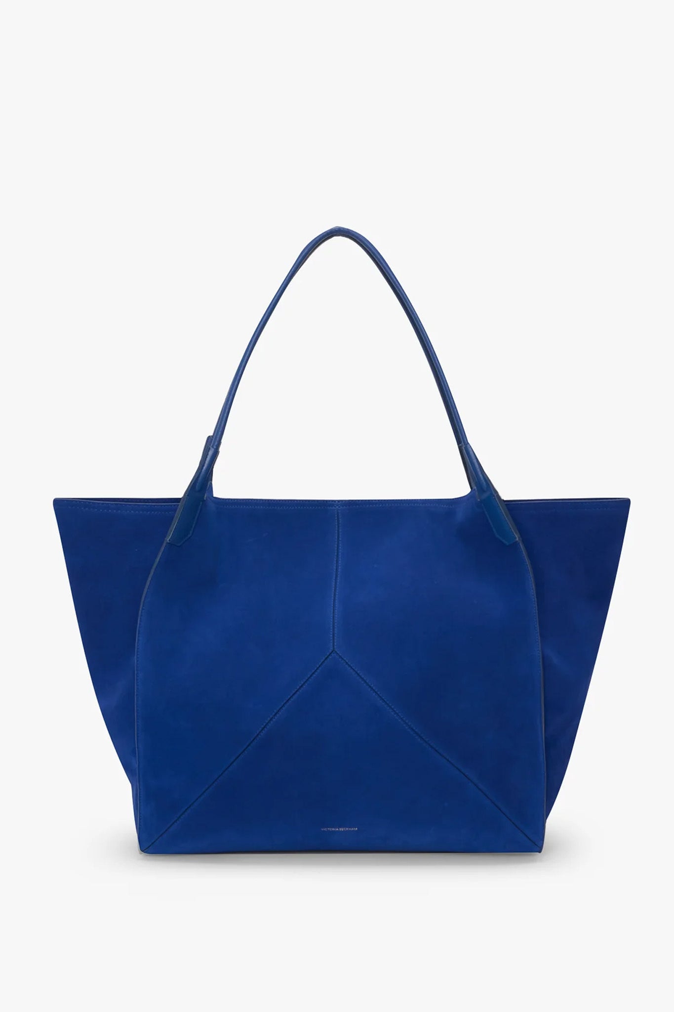 Victoria Travel Tote In Sapphire Blue Suede – Victoria Beckham Int