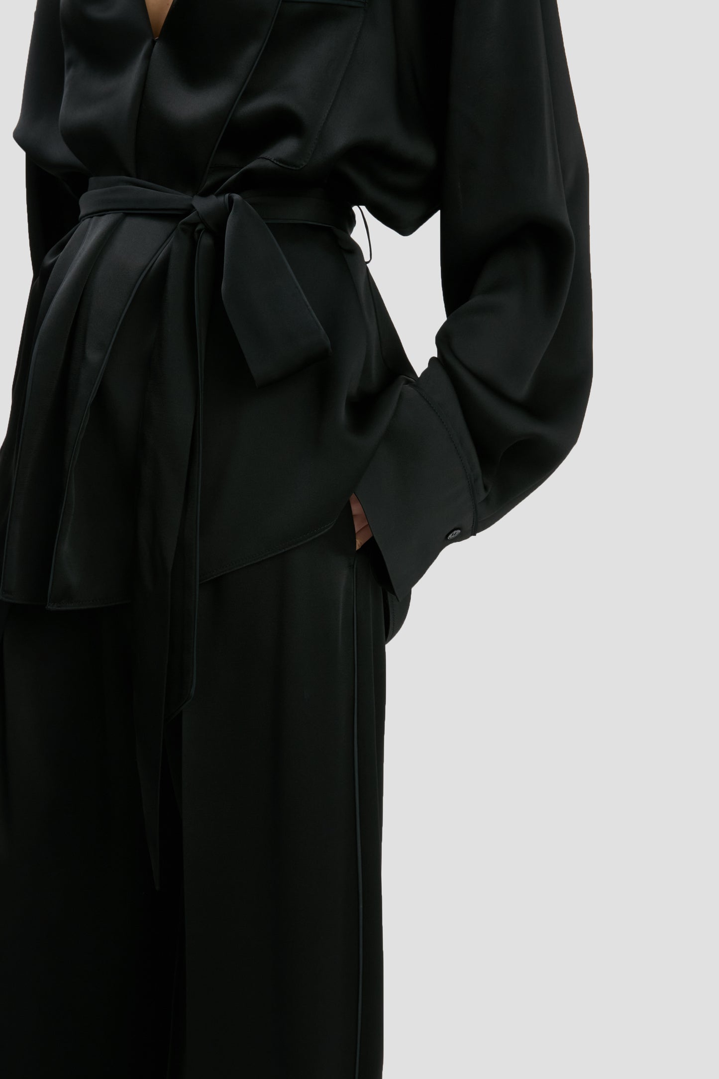 Wide Leg Trouser In Black