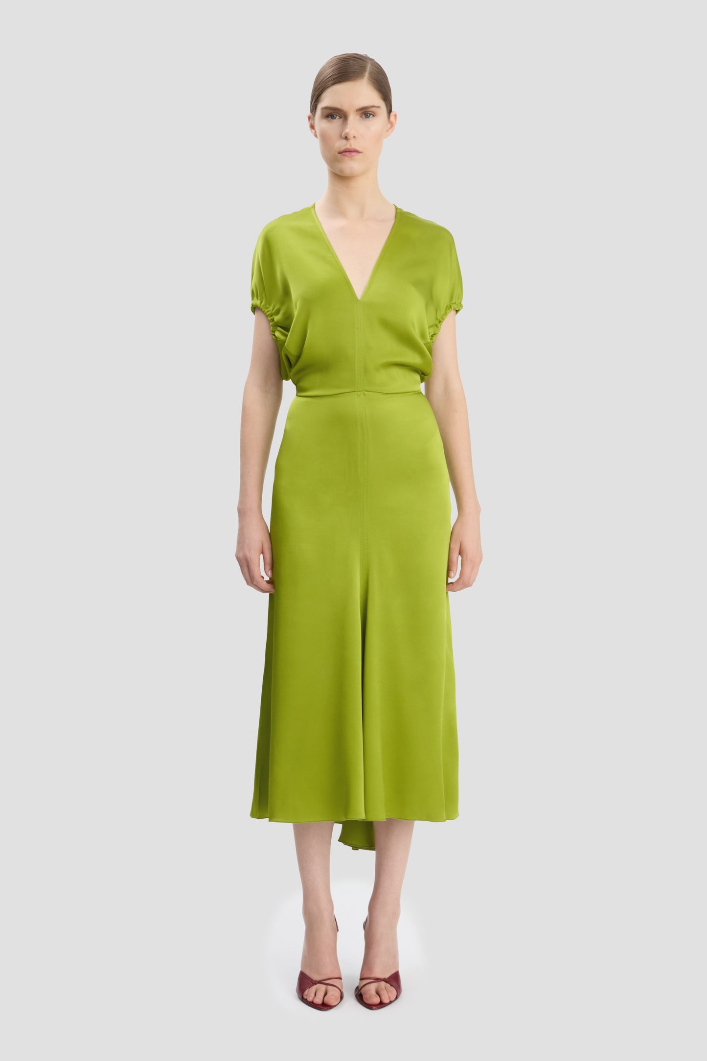 Edith Midi Dress In Parakeet