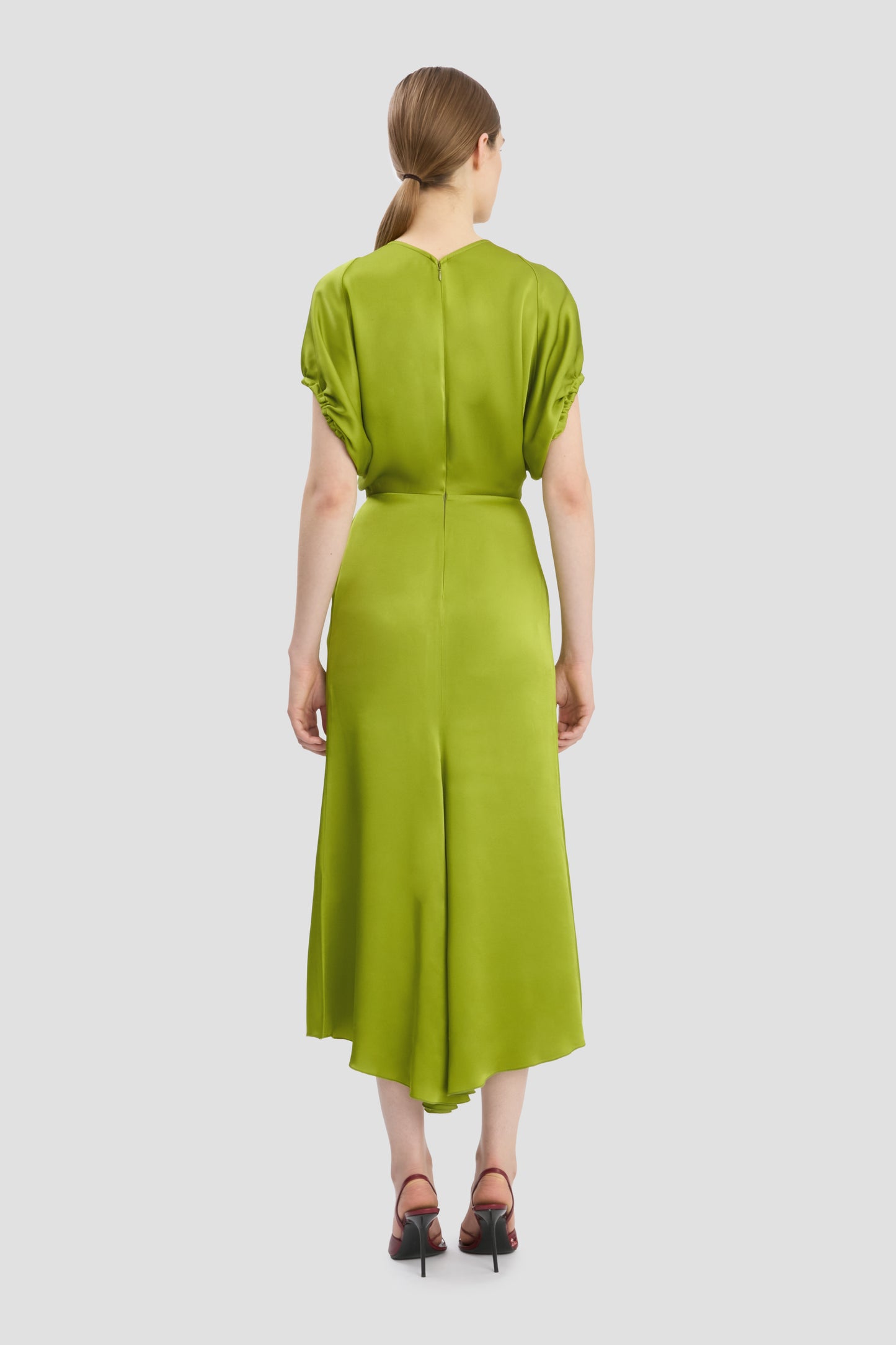 Edith Midi Dress In Parakeet