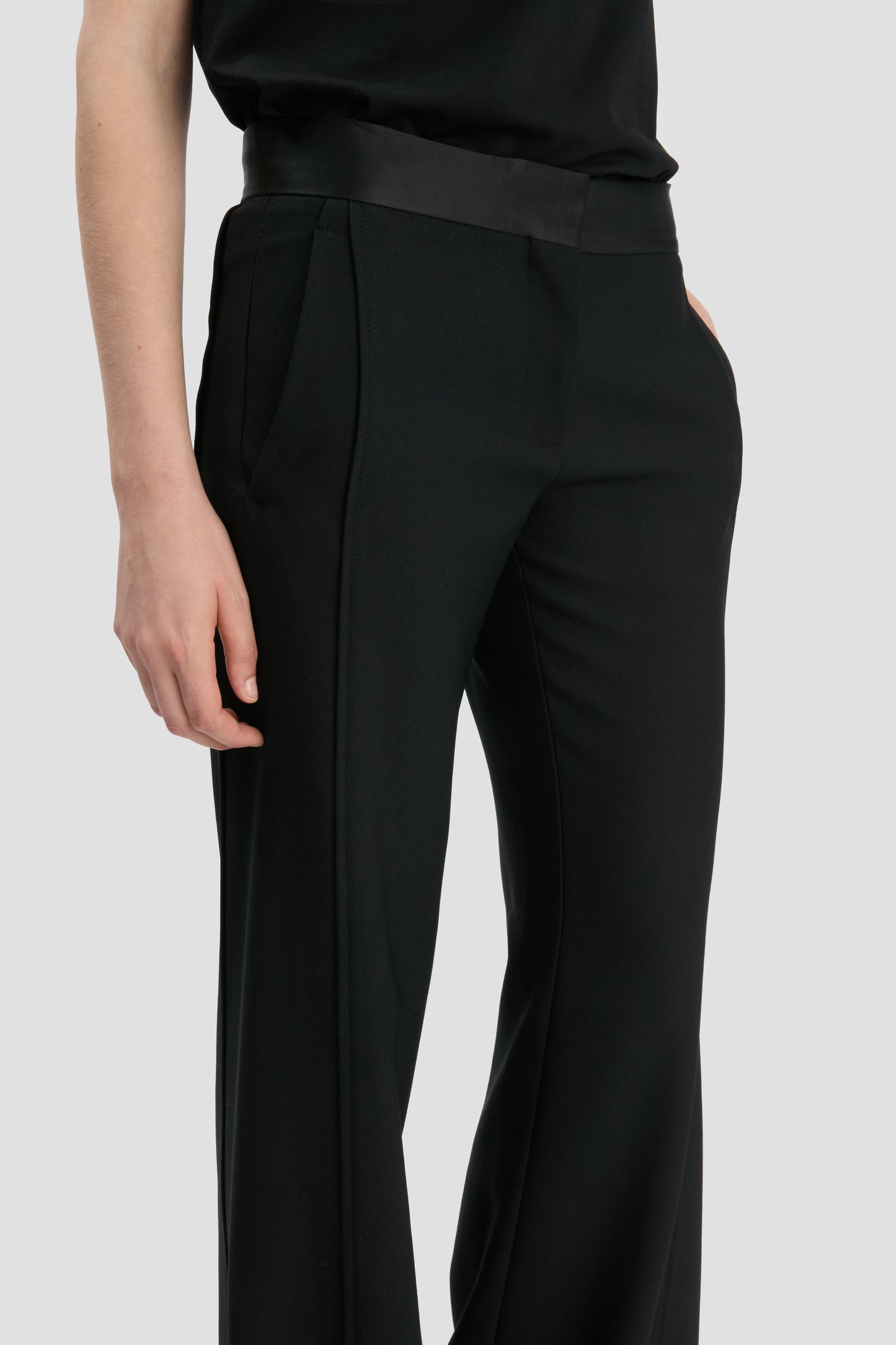 Side Panel Trouser In Black
