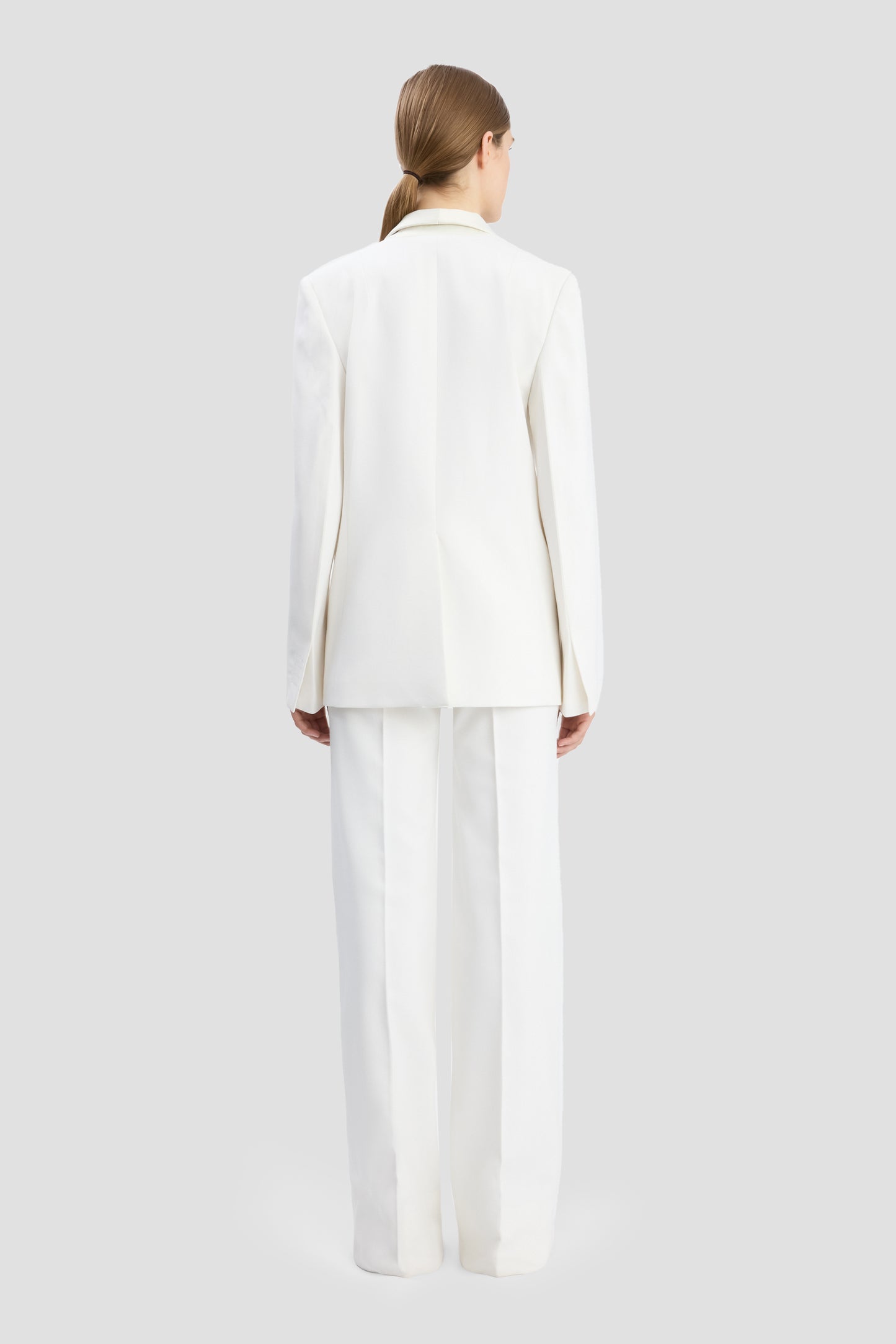 Shawl Collar Tux Jacket In Ivory