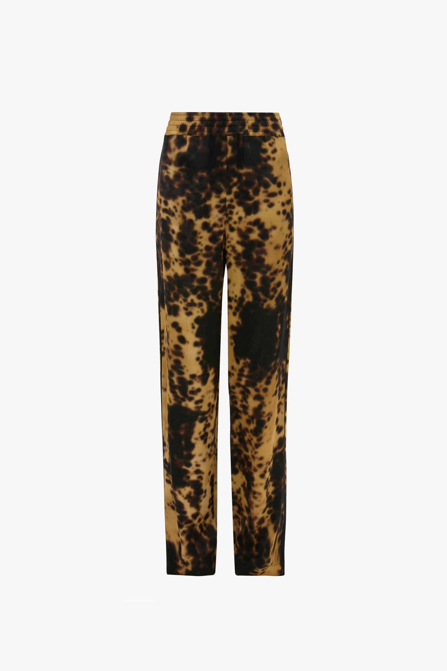 Pyjama Trouser In Olive Brown Print