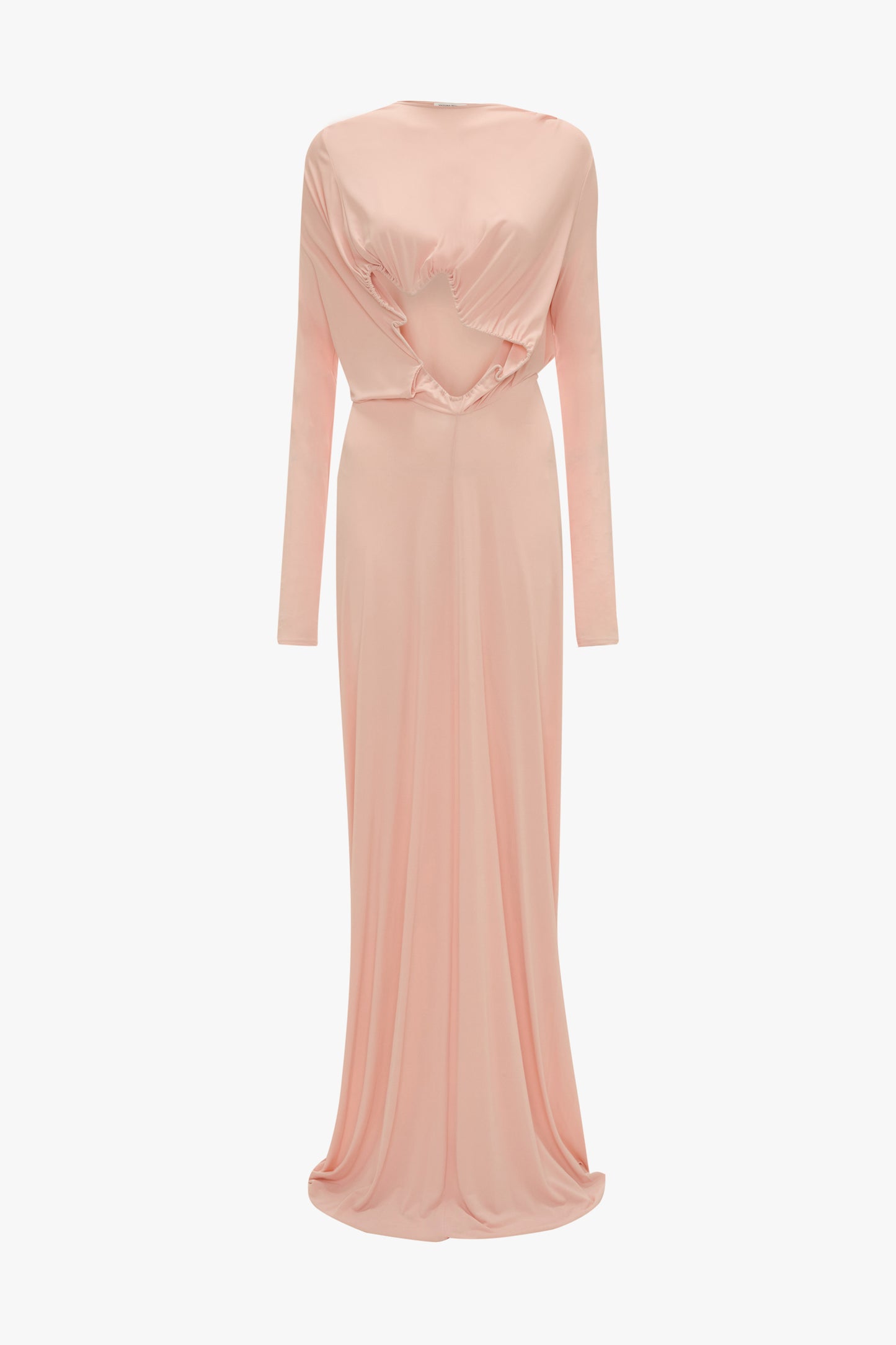 Cut-Out Wire Gown In Frosted Pink