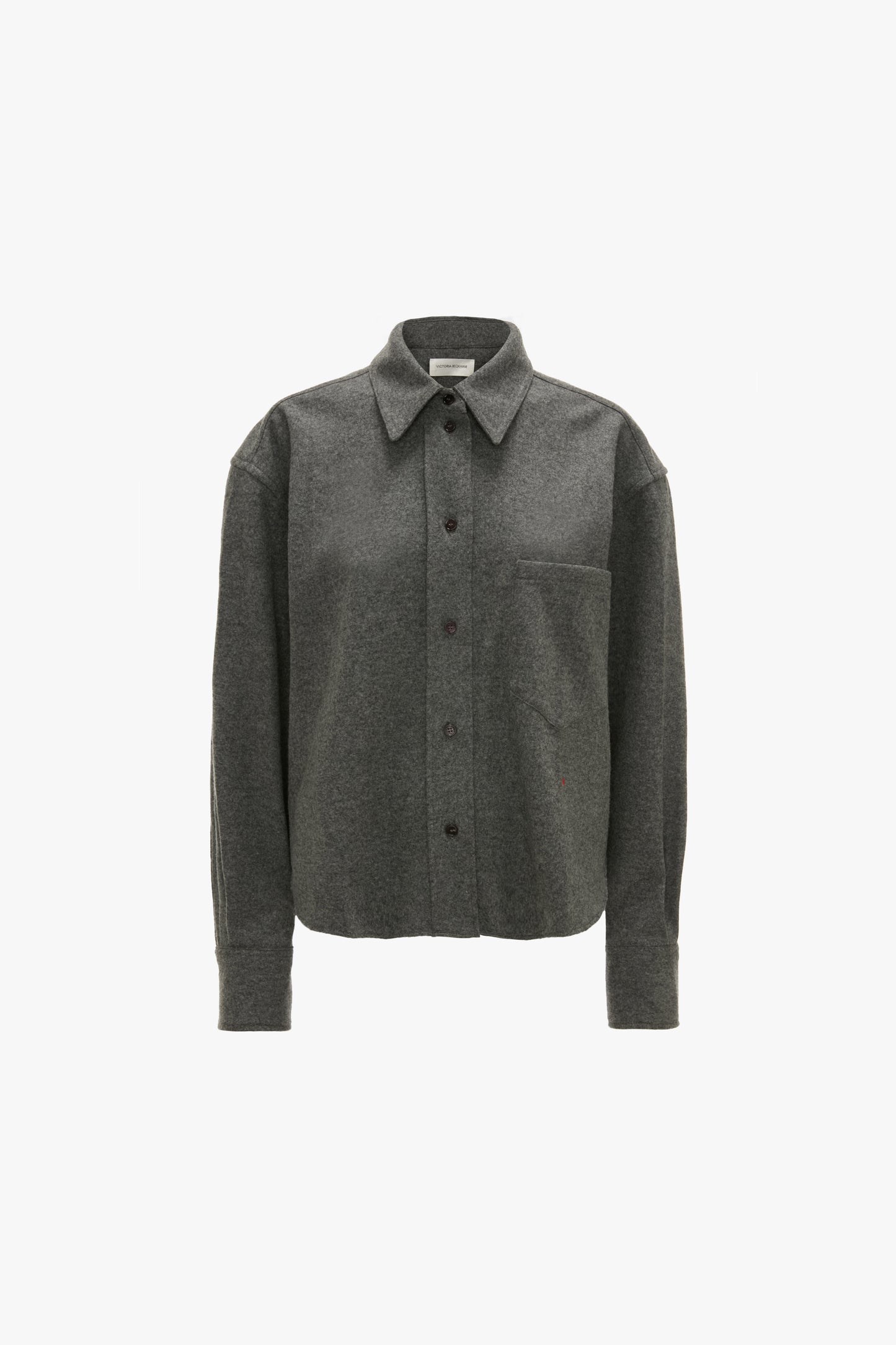 Pocket Shirt In Grey Melange