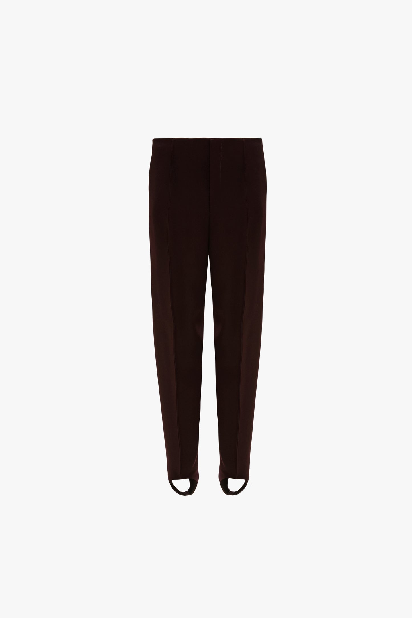 Sculptural Trouser In Deep Mahogany