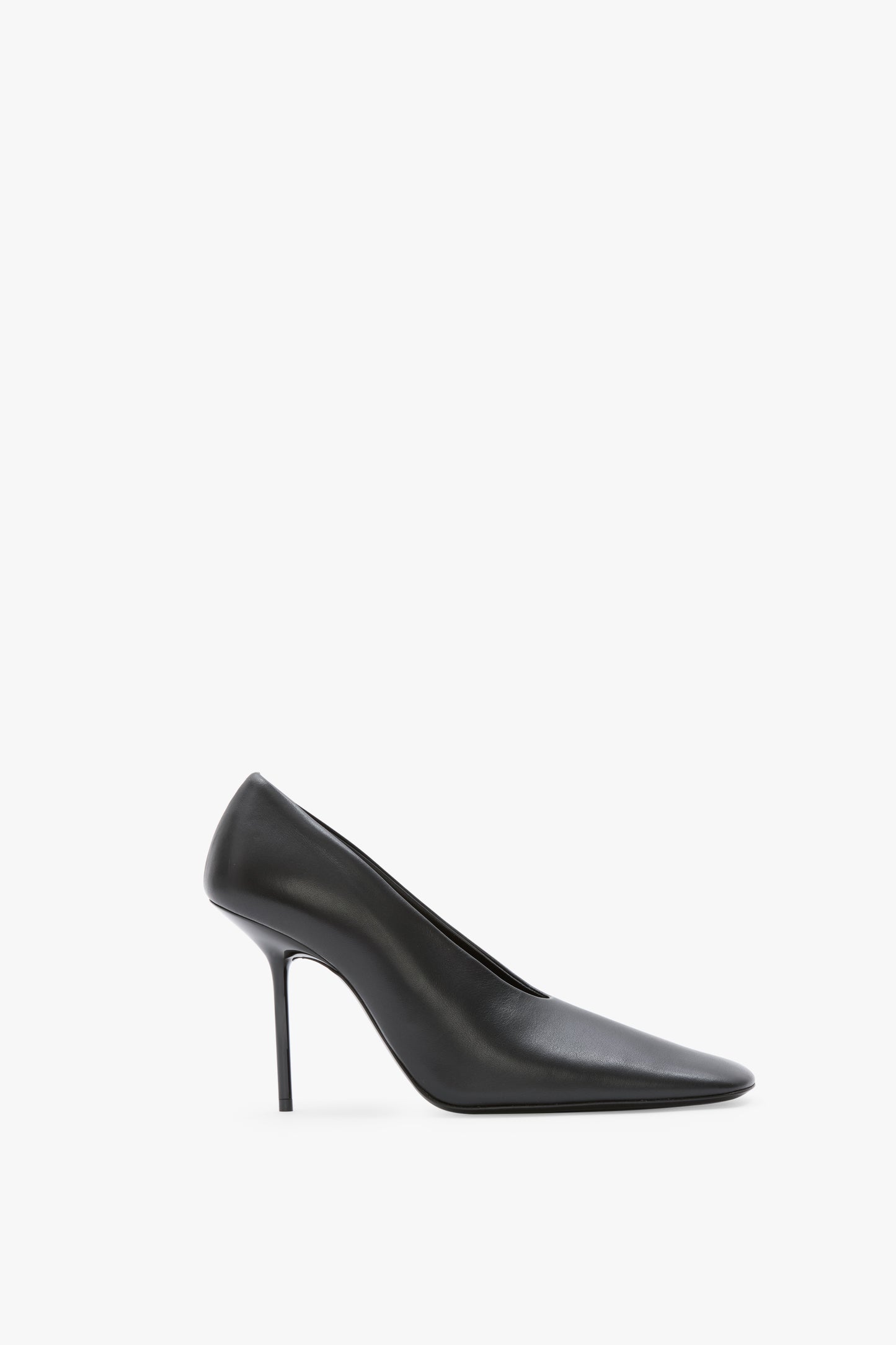 Olivia Stiletto Pump In Black Leather