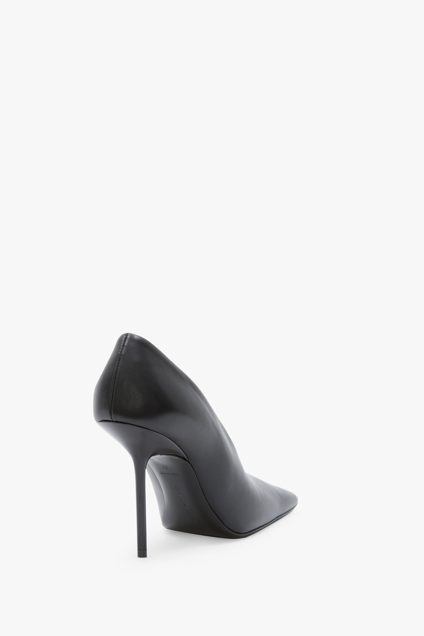 Olivia Stiletto Pump In Black Leather
